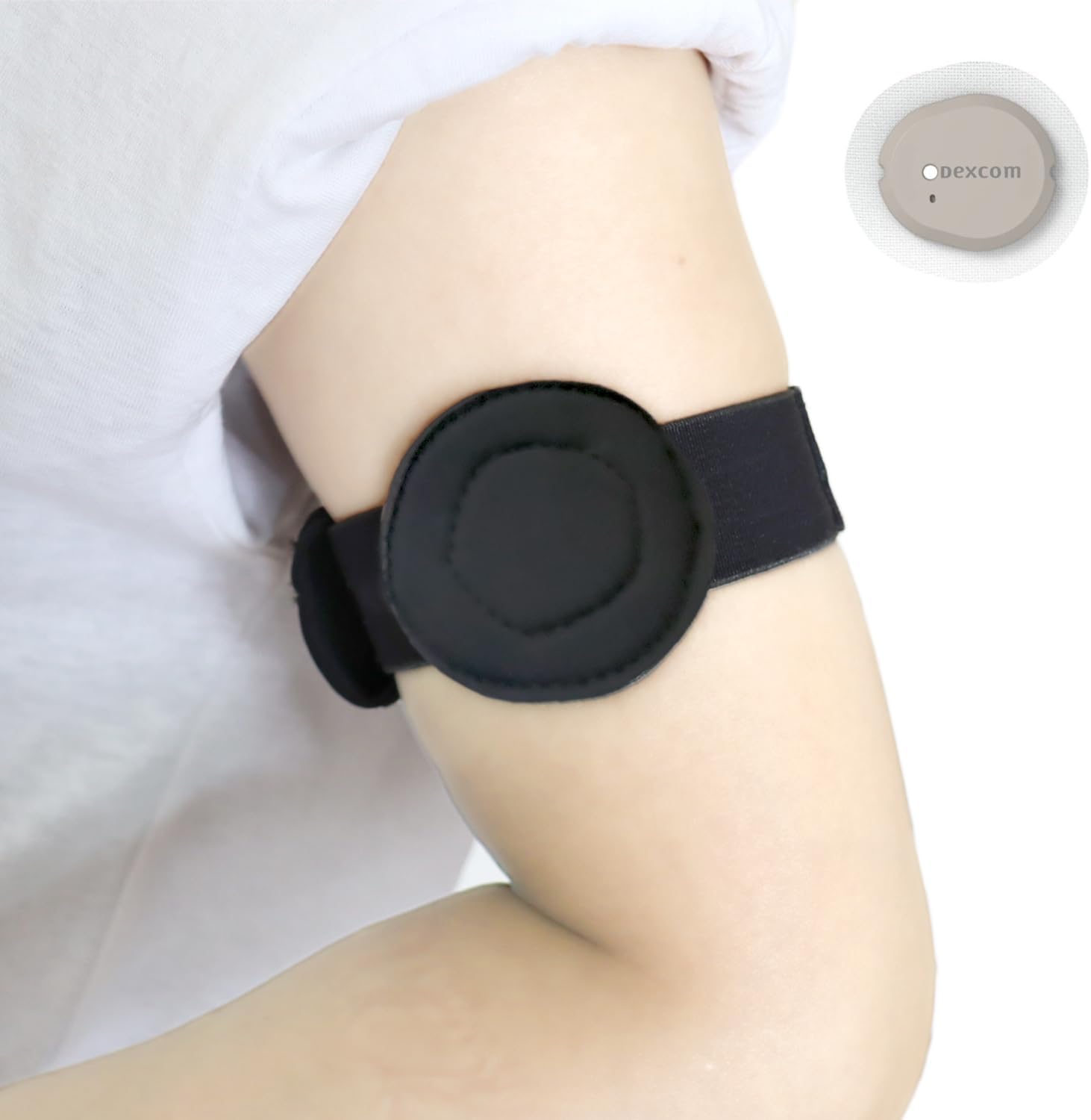 2 Pack Armband for Dexcom G7 Sensor Cover dexcom Sensor Holder Protector Diabetes Arm Band