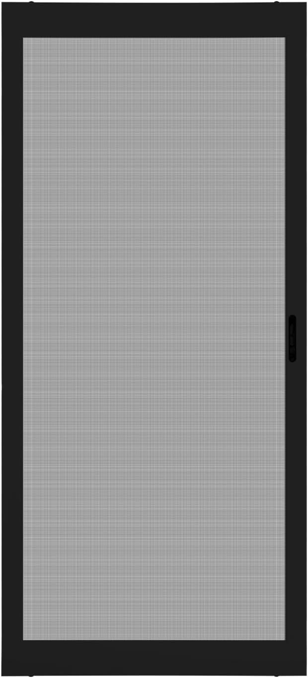 K.D. Heavy Duty Aluminum Sliding Patio Screen Door Kit - 2.5" Frame Insect Proof for Patio Backyard Kitchen and Bedroom (Black, 36''x80'')