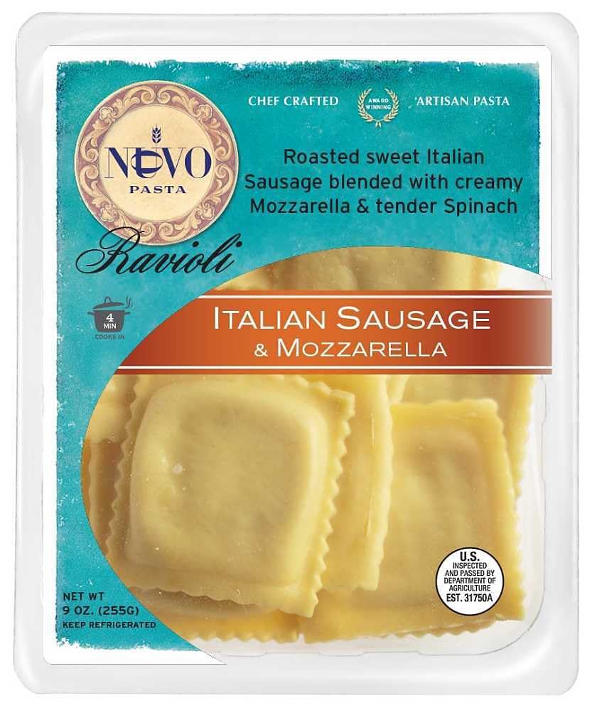 Nuovo Italian Sausage & Mozzarella Ravioli (Case of 6)