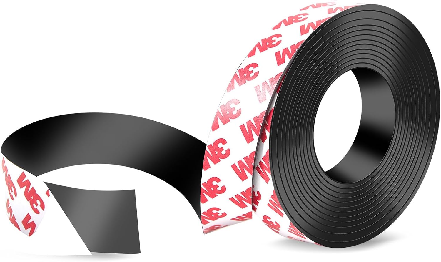 Strong Adhesive Magnetic Tape Strip Roll- 0.78" x 10ft, Cuttable Magnetic Sheets for,DIY Art Projects, Whiteboards, Fridge Organization - Ideal for Home, School, Office Use.(0.06" Thick)