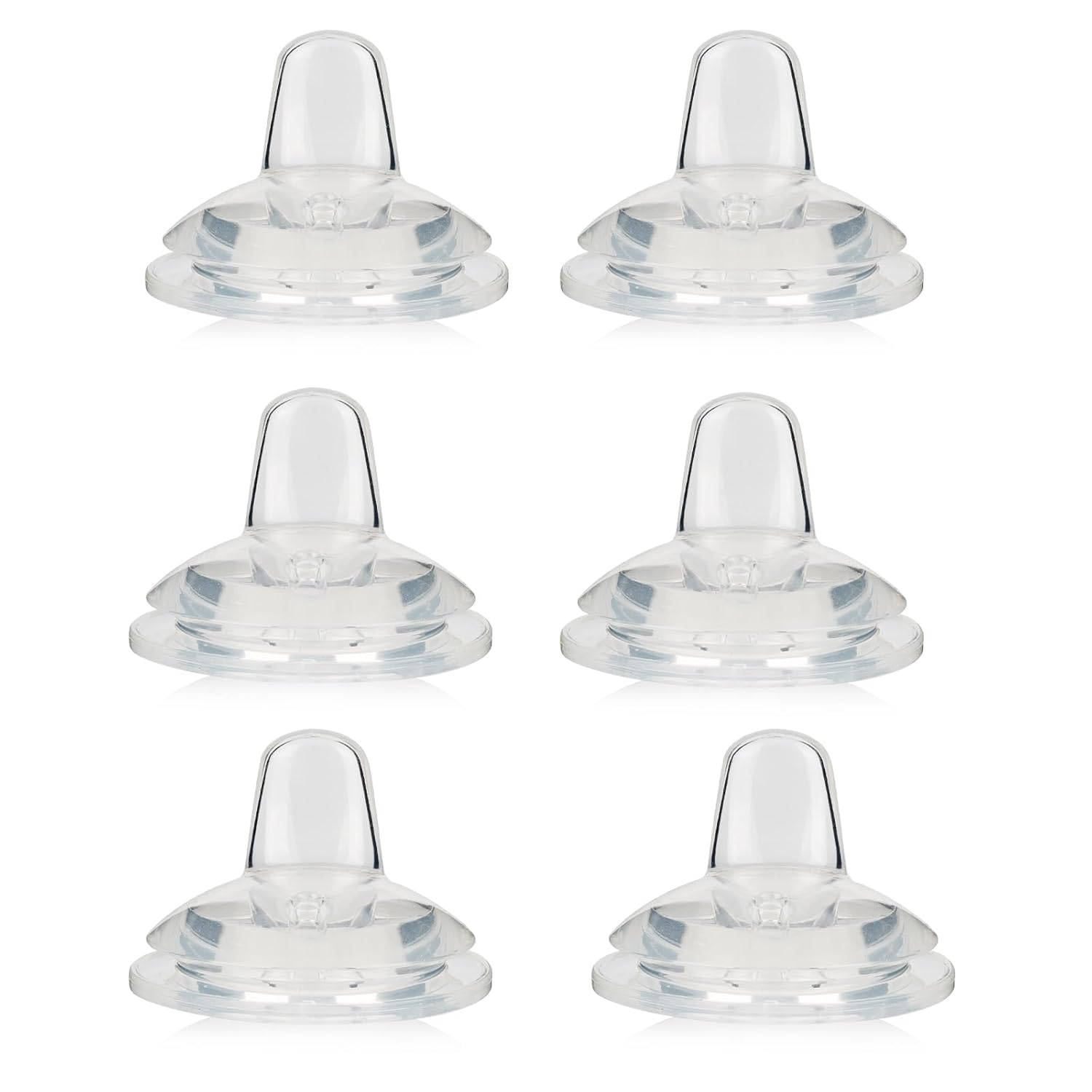 Sippy Spout Nipples for Philips Avent Natural Baby Bottles, My Grippy Spout Sippy Cup and Natural Trainer Sippy Cup,Variable Flow, Silicone Conversion Nipple,6+ Months,6 Count