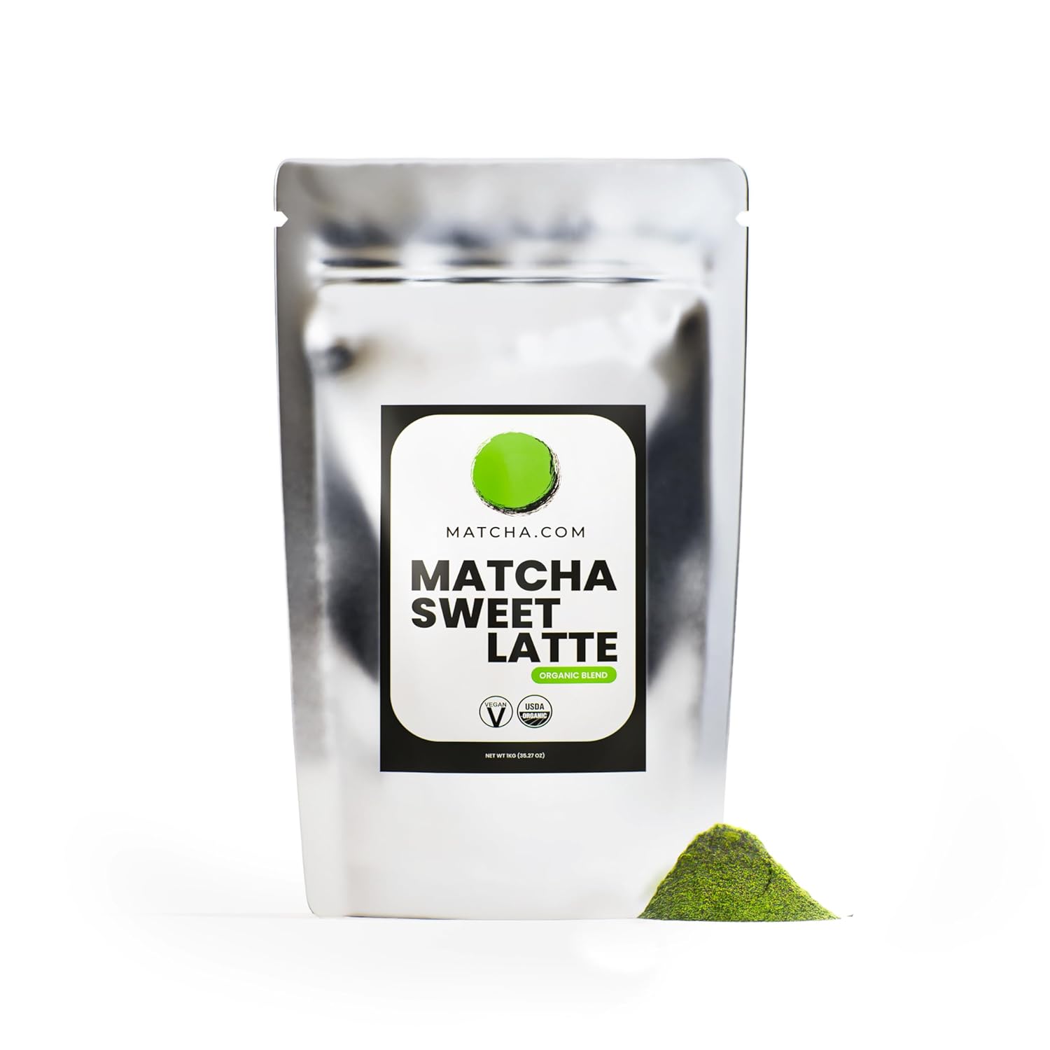 Matcha Kari - Organic Sweetened Matcha Mix, Cafe Style Green Tea Latte Powder, Easy to Mix - 2.2 Pound Bag (1 kg)