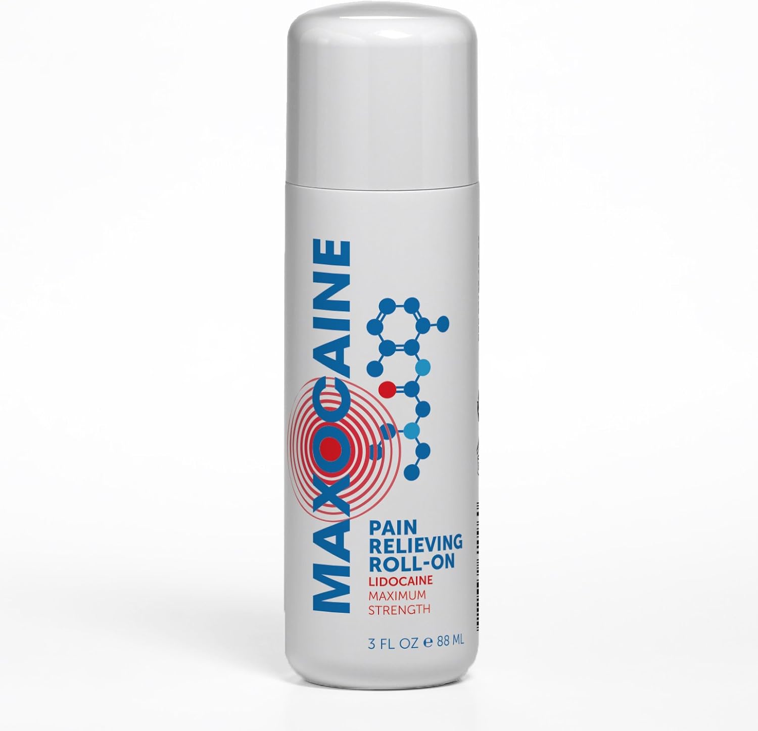 4% Lidocaine Roll-On | Fast-Acting Pain Relief & Tattoo Numbing Gel | Topical Anesthetic for Arthritis, Muscle Sprains, Joint & Back Pain