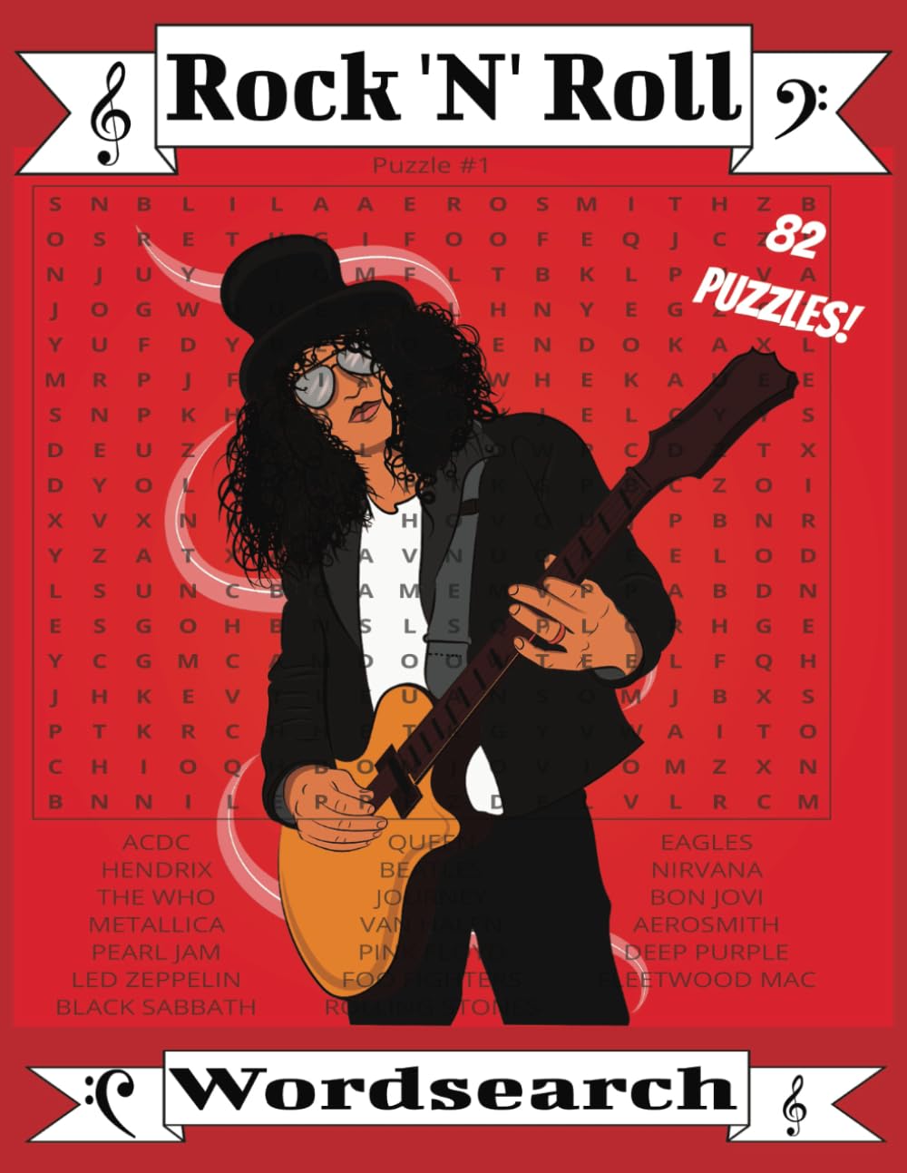 Rock 'N' Roll Wordsearch