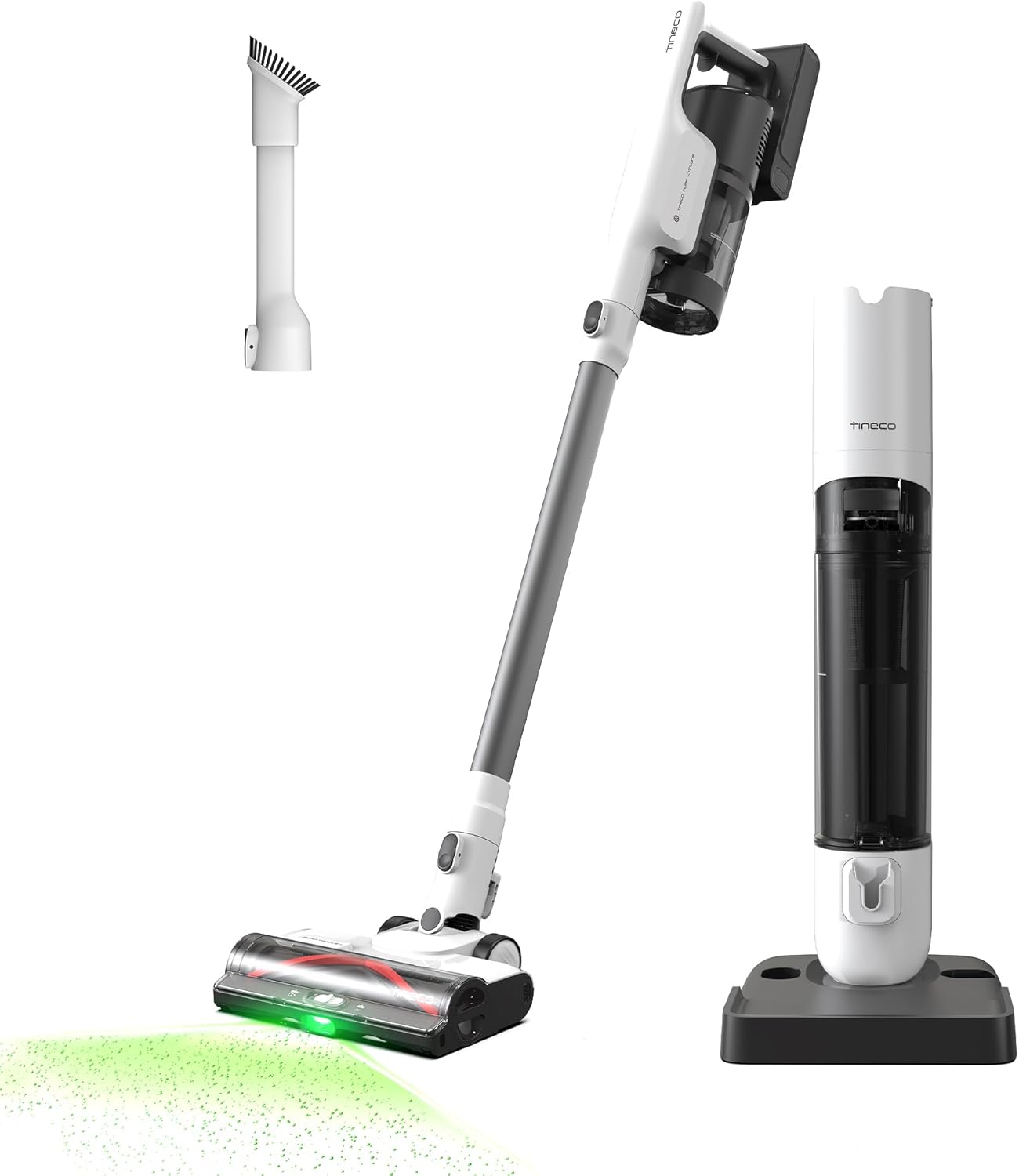 Tineco Pure ONE Station 5 Cordless Smart Vacuum with 2.5L Auto Dust Base, Full-Path Self-Cleaning, 175W Suction, ZeroTangle Tech, iLoop Smart Sensor, Suitbale for Hard Floor & Carpet
