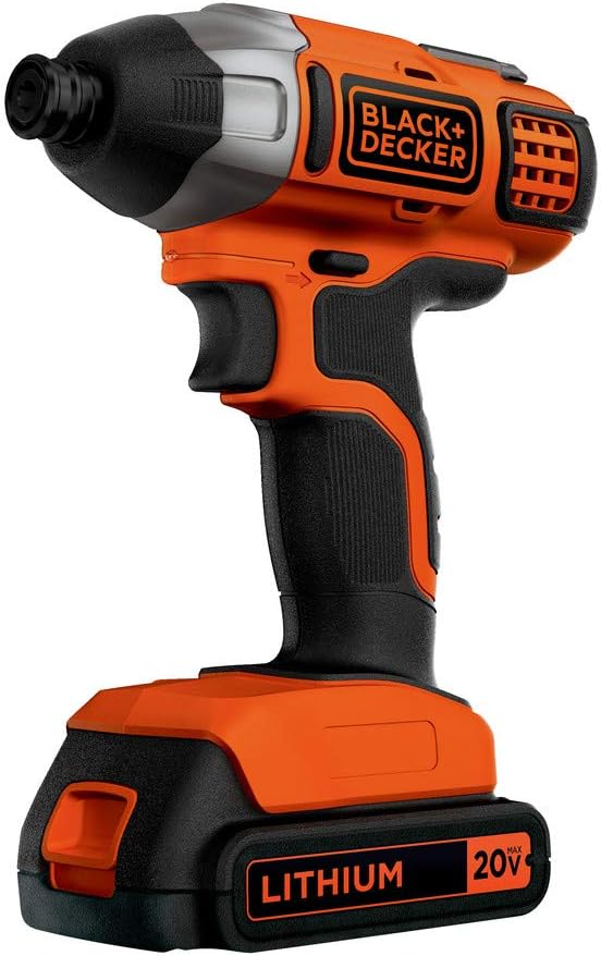 BLACK+DECKER 20V MAX* POWERCONNECT 1/4 in. Cordless Impact Driver Kit (BDCI20C)