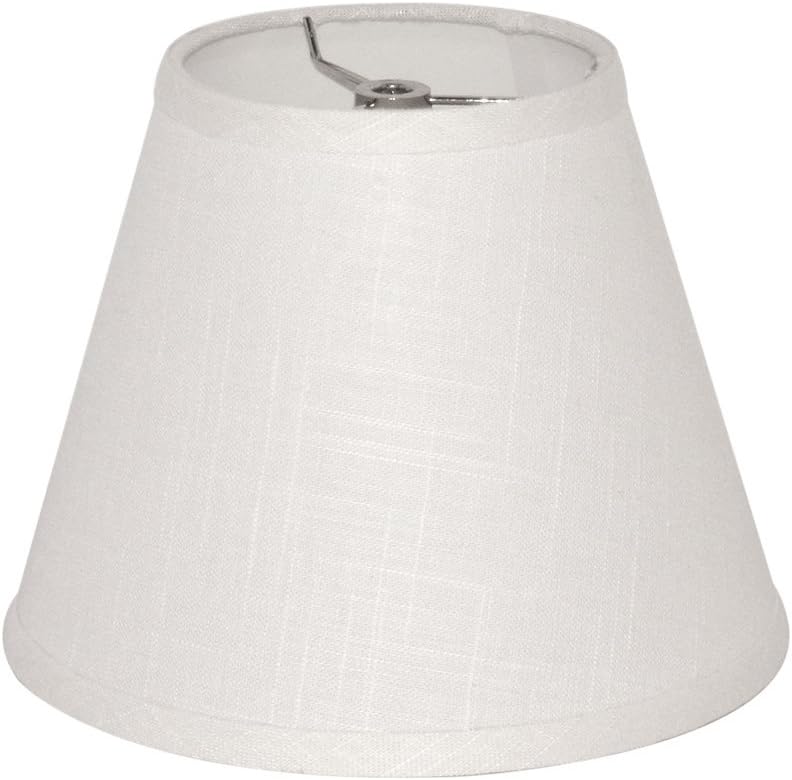 Small lamp shades, 6x10x7.5 Inch White Barrel Lamp Shade for Table Lamps