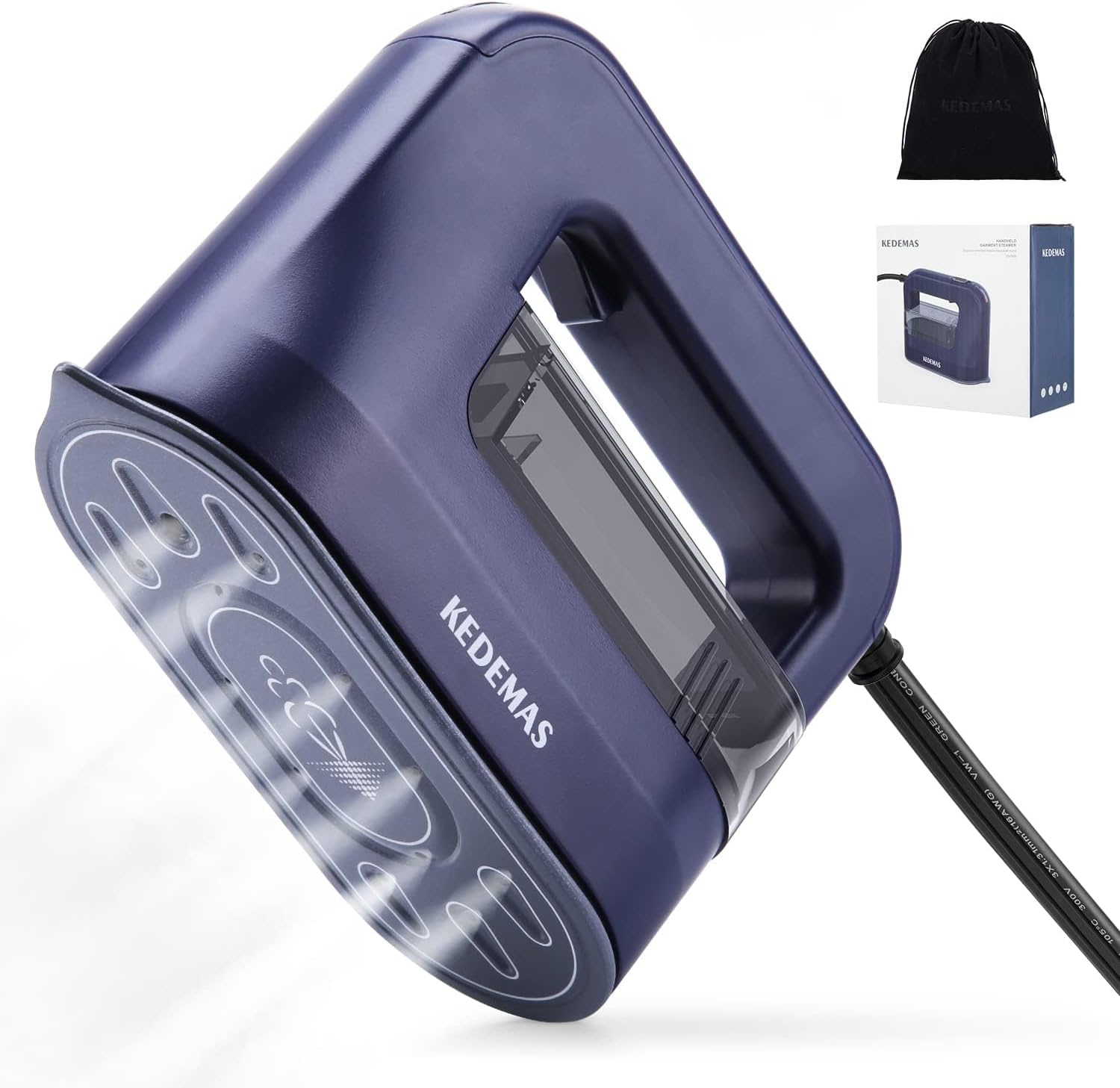 Steamer Iron for Clothes,Portable Travel Mini Iron,1300W Powerful Garment Steamers,Horizontal, Vertical and Dry Ironing 4 in 1, 40s Fast Heat-up(Dark Blue)