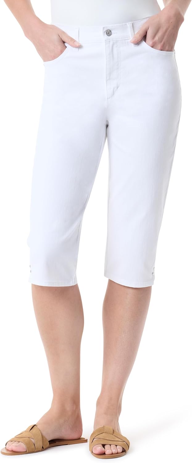 Gloria Vanderbilt Women's Amanda High Rise Skimmer Short Standard