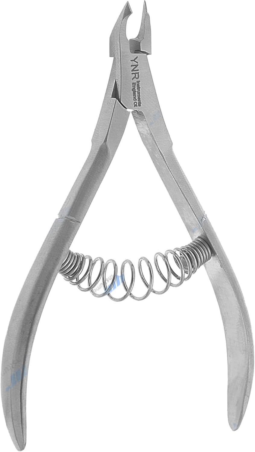 YNR® Cuticle Nipper Cuticle Cutter and Remover for Dead Skin - Durable Manicure Tools and Cuticle Clippers- Stainless Steel Professional Tool (Silver - 4" - 3 mm)