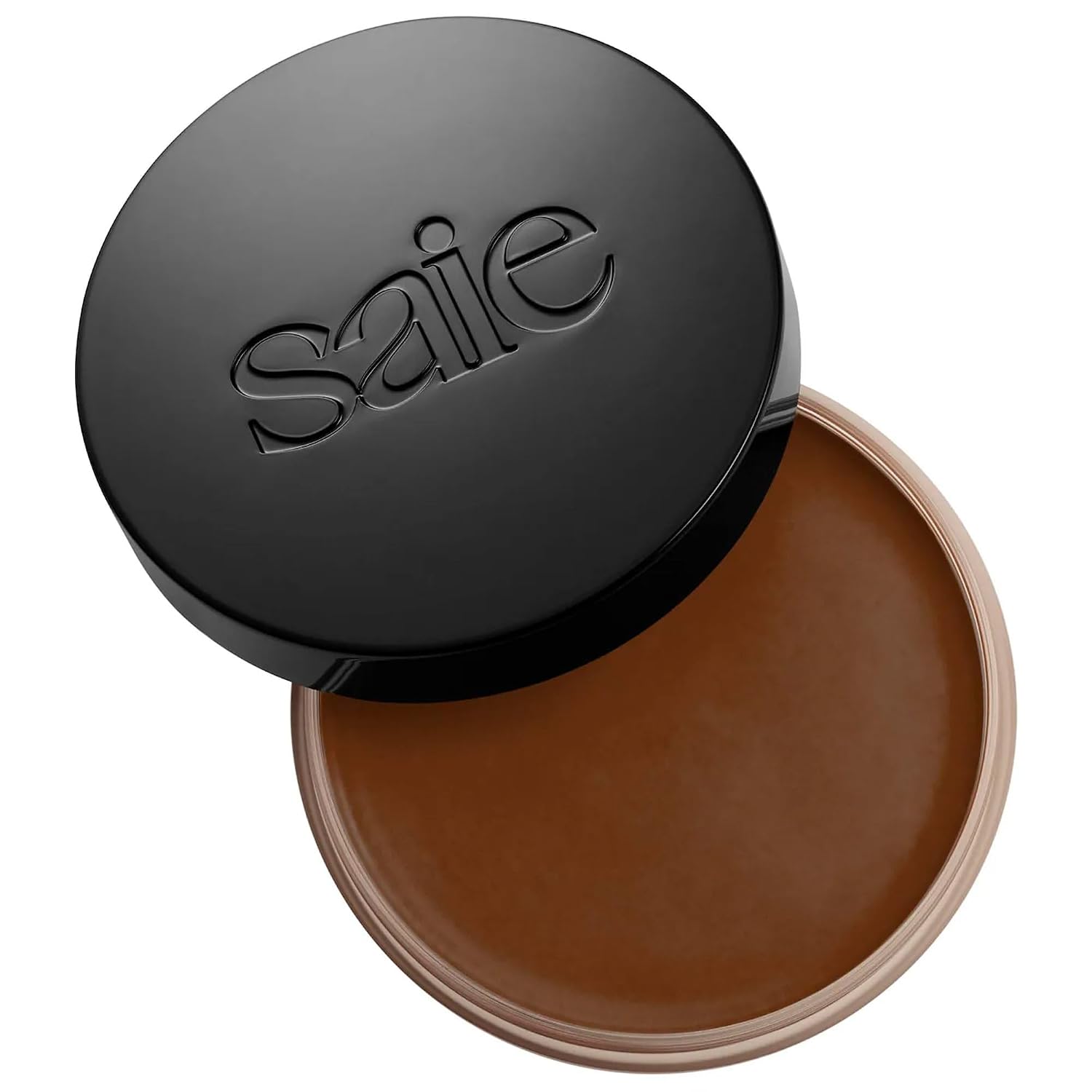 Saie Sun Melt Cream Bronzer - Buildable Balm Face Bronzer for Effortless Sculpting - Cream Contour Enriched with Vitamin C, Nourishing Skincare Ingredients & a Natural Finish - Tan Bronze (1 oz)