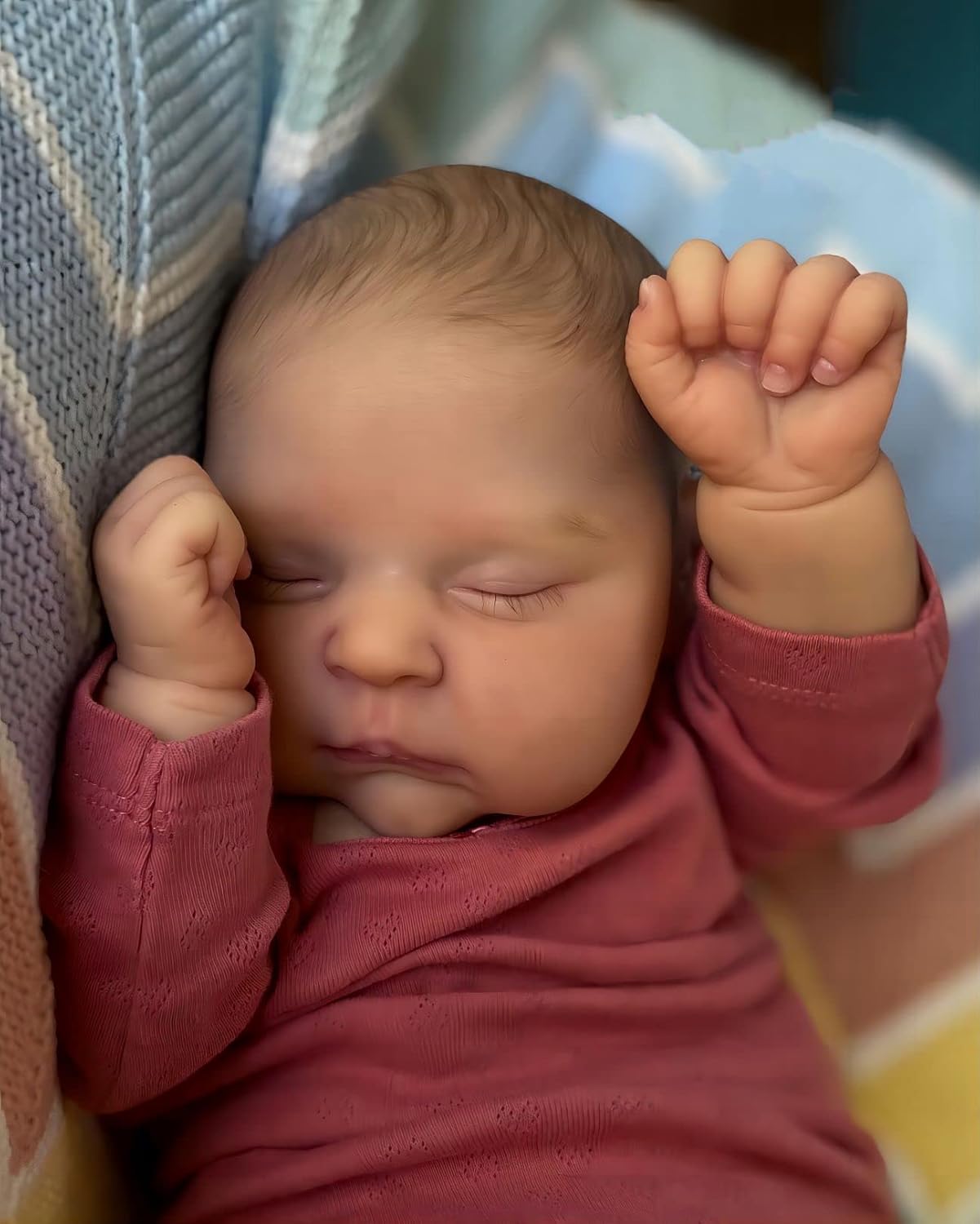 Reborn Baby Dolls 20inch Sleeping Realistic Newborn Baby Dolls That Look Real Life Lifelike Silicone Babies Soft Body Handmade Collectible Doll Toddler Girl Toy Age 3+ Old