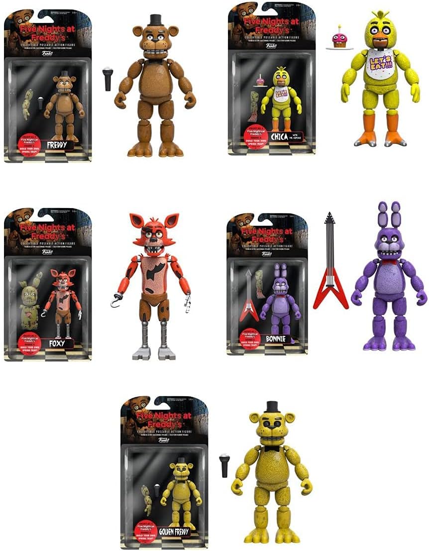 Funko Five Nights at Freddy's 5-inch Series 1 Action Figures (Set of 5)