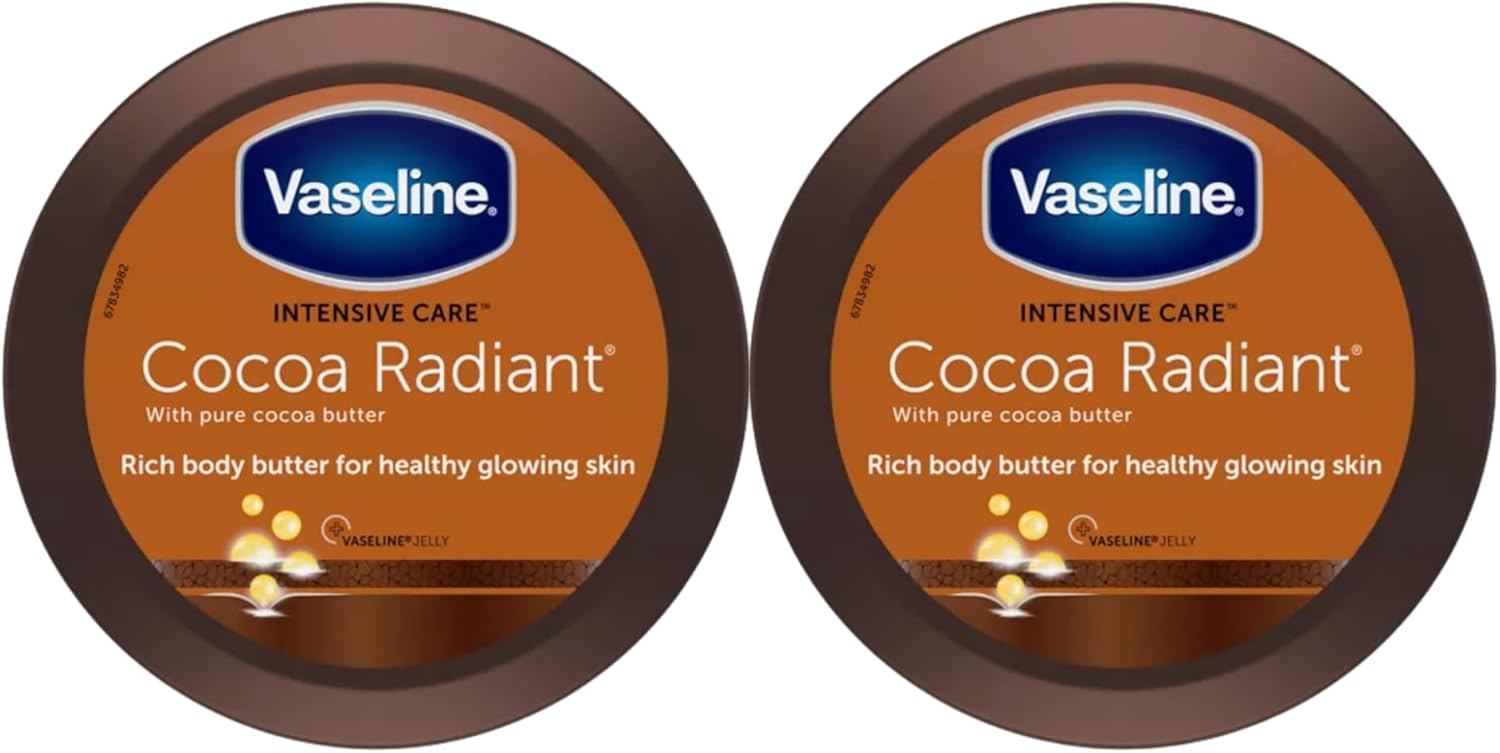 Cc1st Customers Come 1st Cocoa Body Butter - Vaseline Intensive Care Cocoa Radiant Body Butter 250ml - Pack of 2