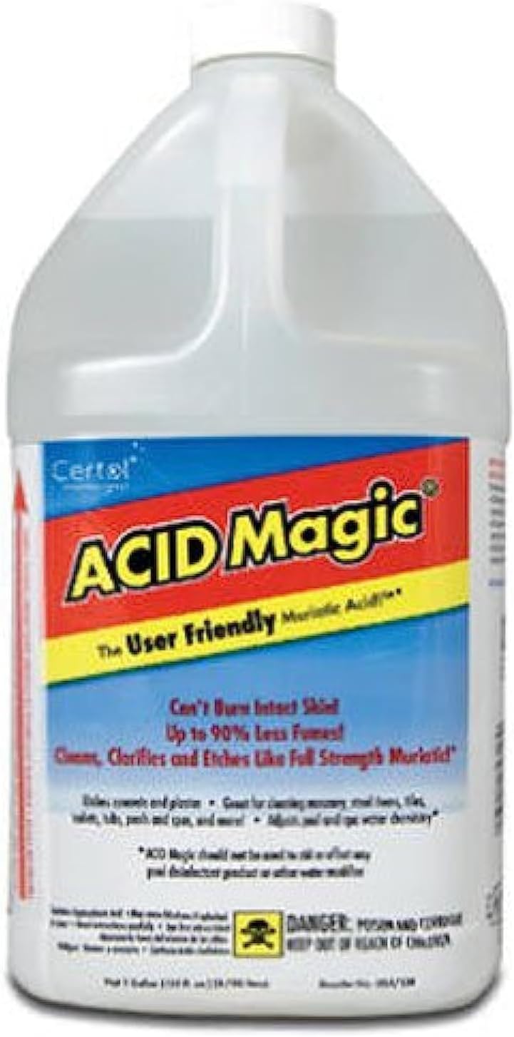 CERTOL INTERNATIONAL USA/128-1 Muriatic Replacement Acid, 1-Gallon