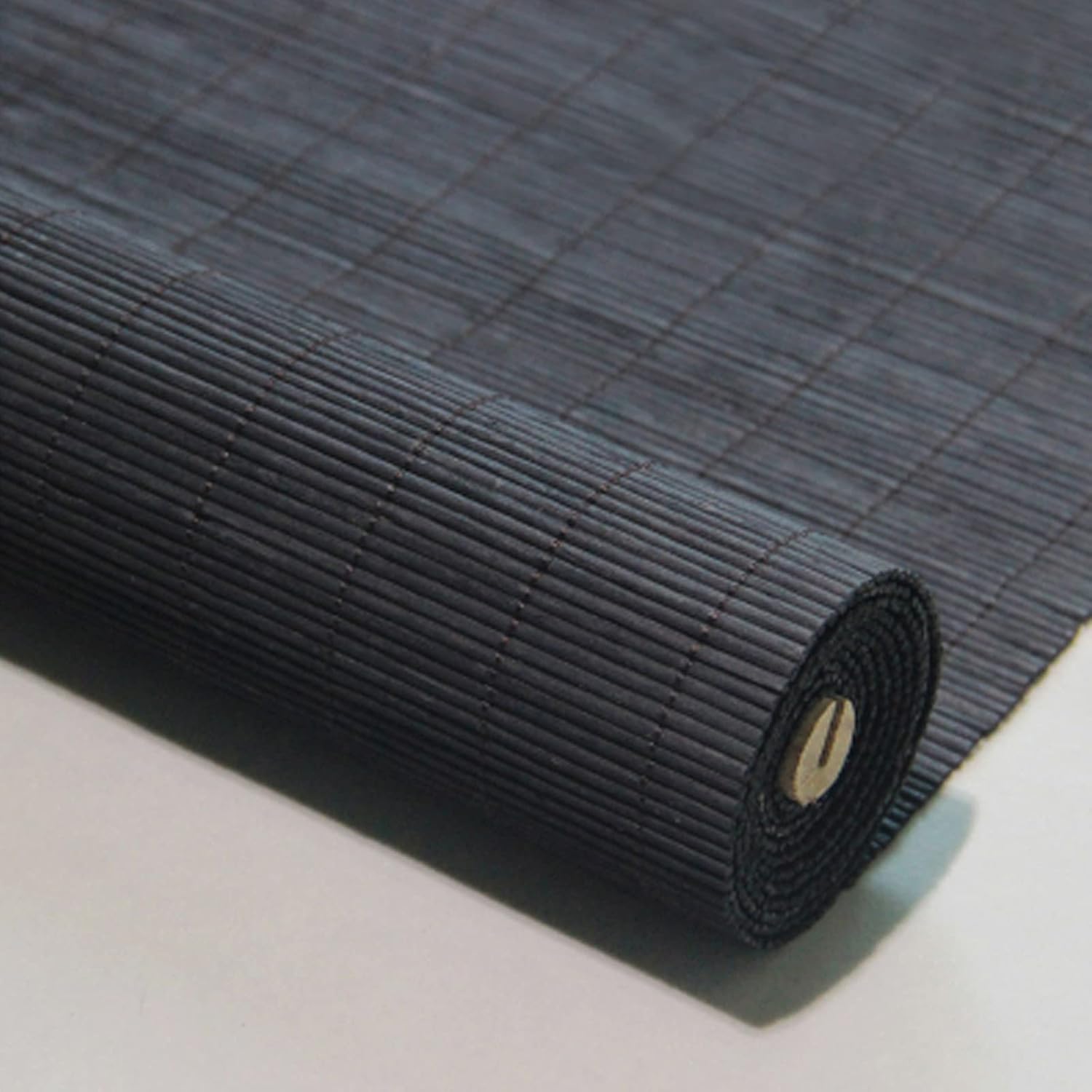 Geovne Black Retro Bamboo Roller Blind, Roll Up Window Blind with UV Protection, Natural Breathable Bamboo Roman Shade (100x180cm/39x71in) for Balconies, Tea Rooms, Studies