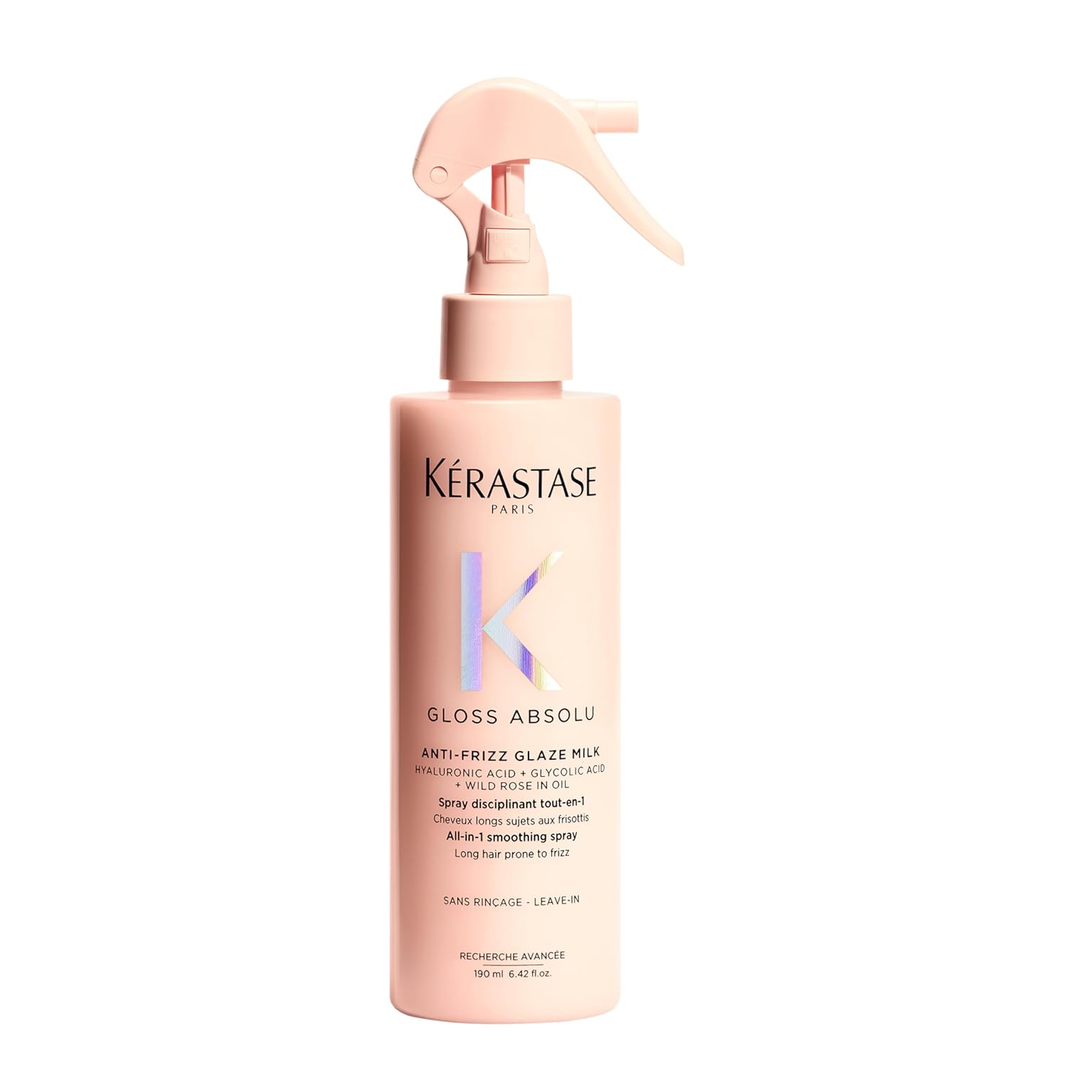 Kerastase Gloss Absolu Anti-Frizz Glaze Milk - Instantly Detangles, Hydrates & Smooths, Eases Blow-Dry, Absorbs Frizz & Fly-Aways, Protects from Heat & Humidity, For Long Hair