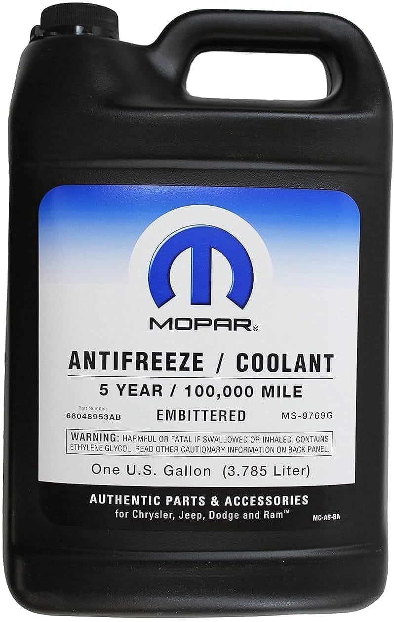 Genuine Mopar Parts 68048953AC Antifreeze/Coolant - 1 Gallon Bottle