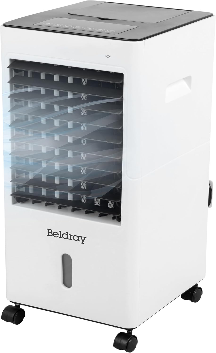 Beldray EH3234 4 in 1 Air Conditioner - Digital 6L Air Cooler & Heater, 3 Fan Speeds & Heat Function, Portable,12 Hour Timer, Includes 2 Ice Packs & Remote Control, 65/2000W