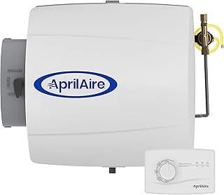 AprilAire 500M Whole-House Humidifier, Manual Compact Furnace Humidifier, Large Capacity Whole-House Humidifier for Homes up to 3,600 Sq. Ft., White