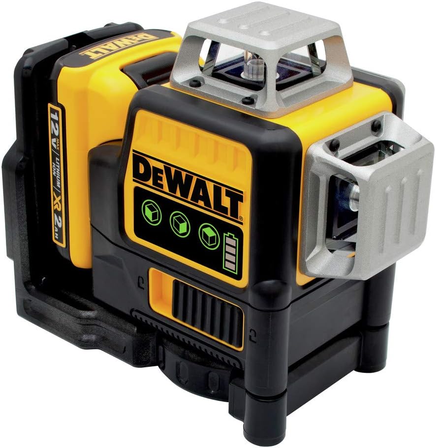 DEWALT 12V MAX Laser Level, Green Line Laser, 3-Way, 360 Degree Professional Laser, Cordless/Rechargeable (DW089LG)