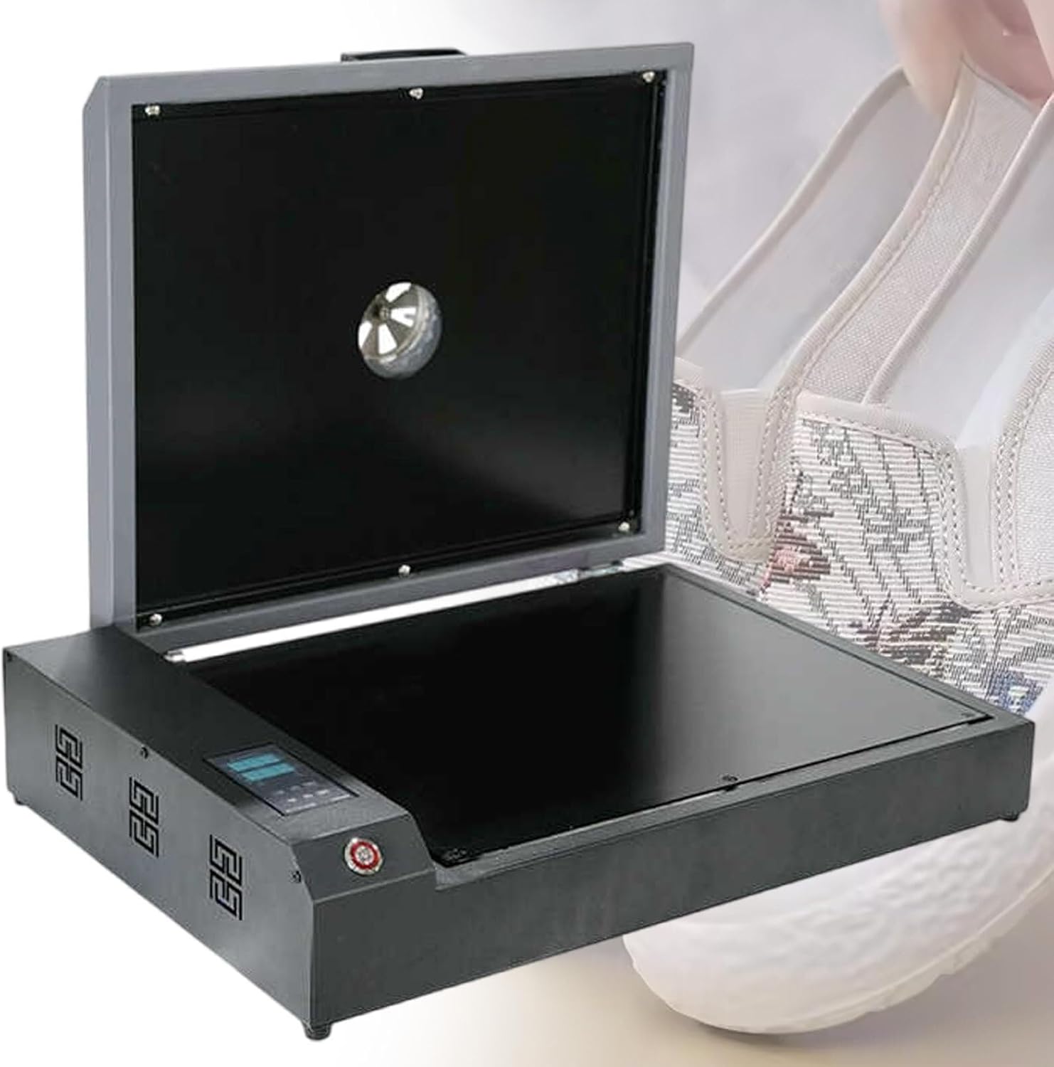 Professional DTF Heat Transfer Oven Automatic,A3 Dual Heating Apron Pattern Drying Oven,999 S Timing,for Food & Beverage Shops 930 W