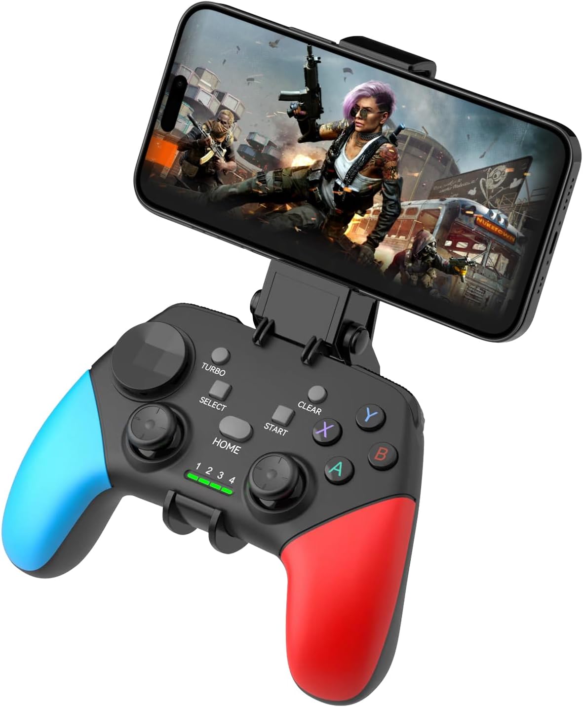 Joso Wireless Mobile Gaming Controller for iPhone, Android, iPad, Tablet, PC, Phone Controller with Phone Clip Supports Cloud Game, COD Mobile, Genshin Immpact, Remote Player Gamepad