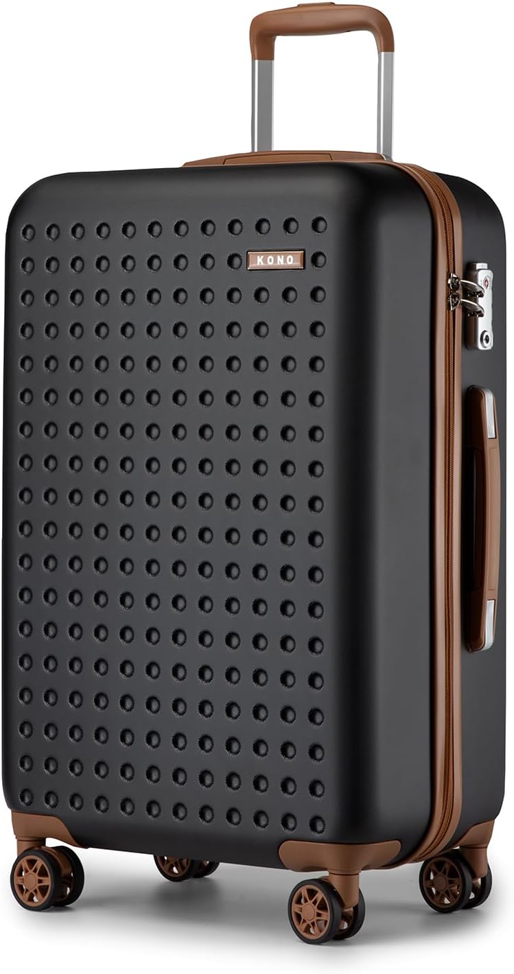 Kono Large Suitcase 28" ABS Hard Shell Suitcase Check in Hold Luggage with 4 Wheels and TSA Lock