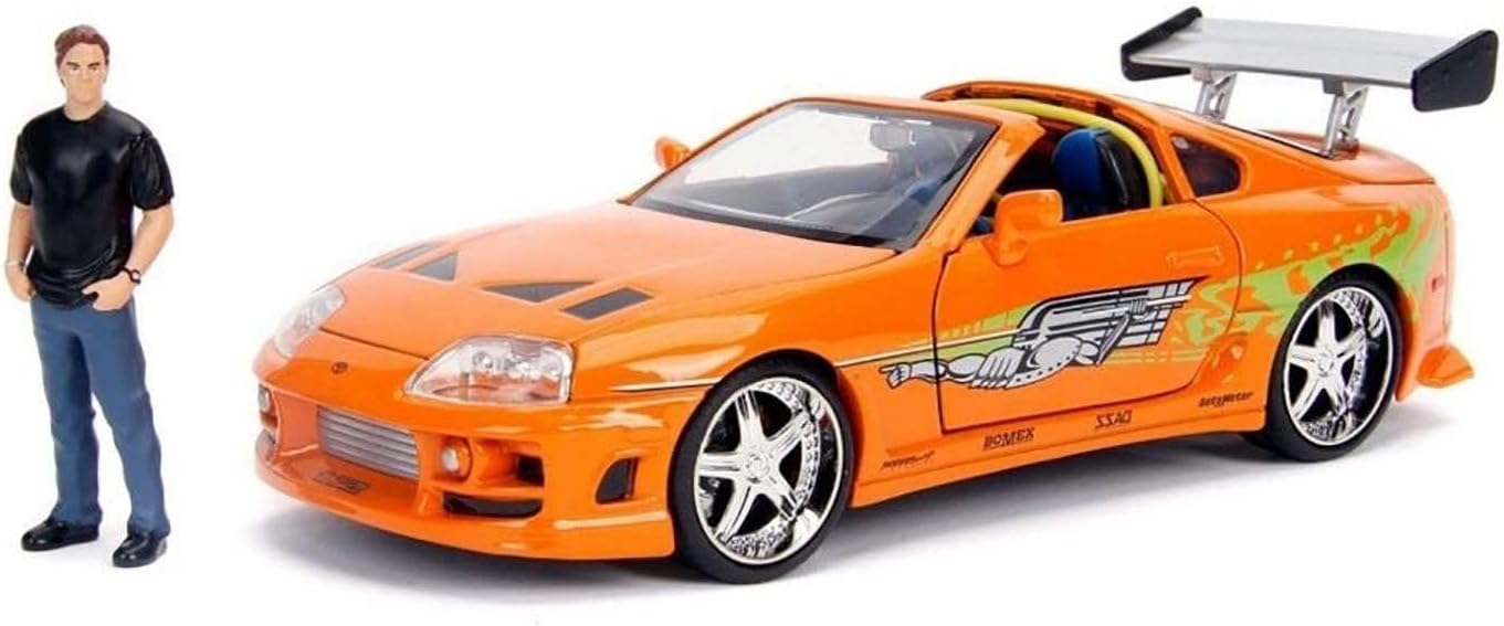 Jada 1:24 Diecast 1995 Toyota Supra with Brian O'Conner Figure, Men