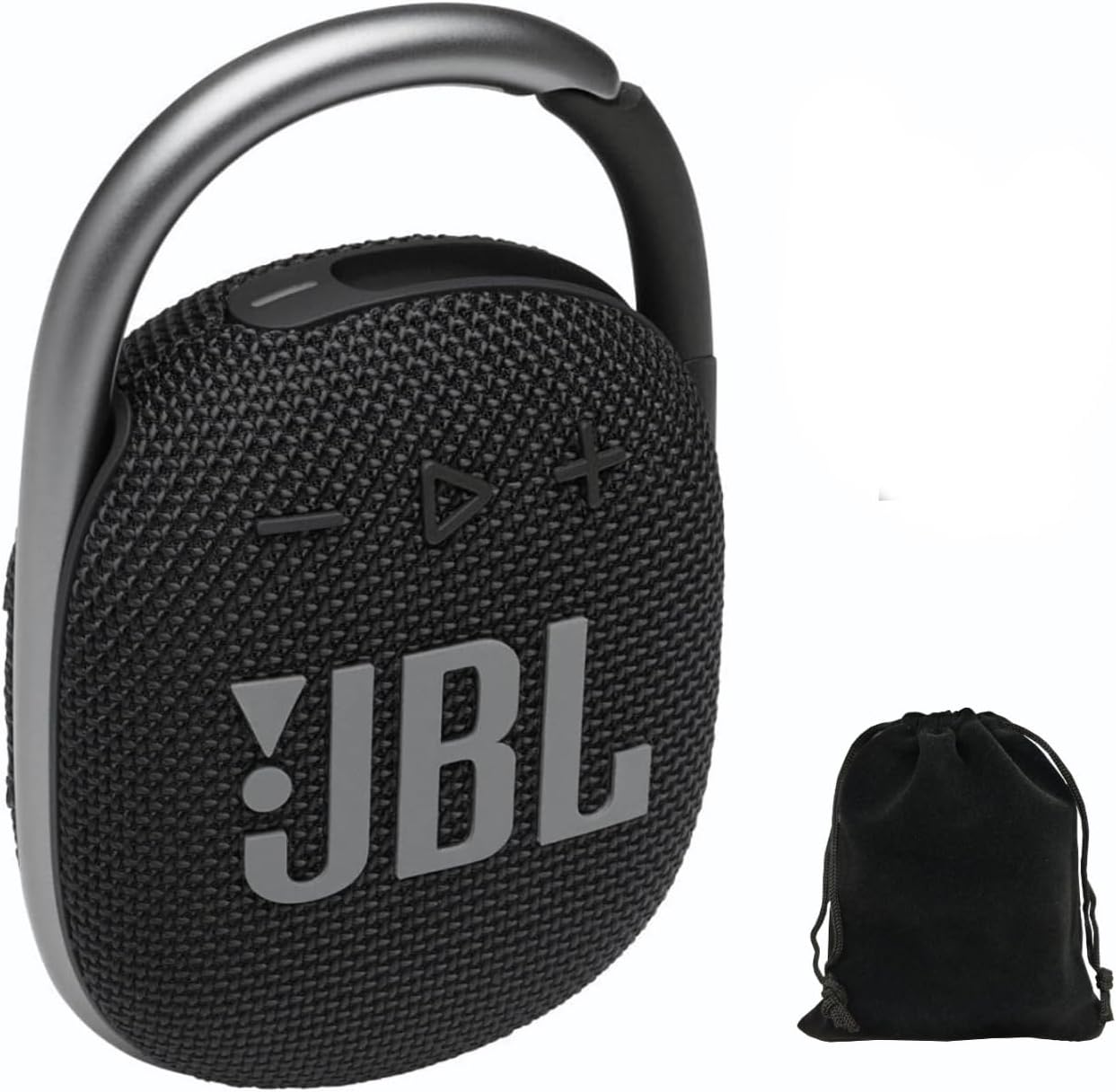 JBL Clip 4 Portable Bluetooth Speaker - IP67 Waterproof, Dustproof, 10 Hours Playtime, Integrated Carabiner, Ultra-Portable Design, Bold Style, Rich Pro Sound, Includes Pouch