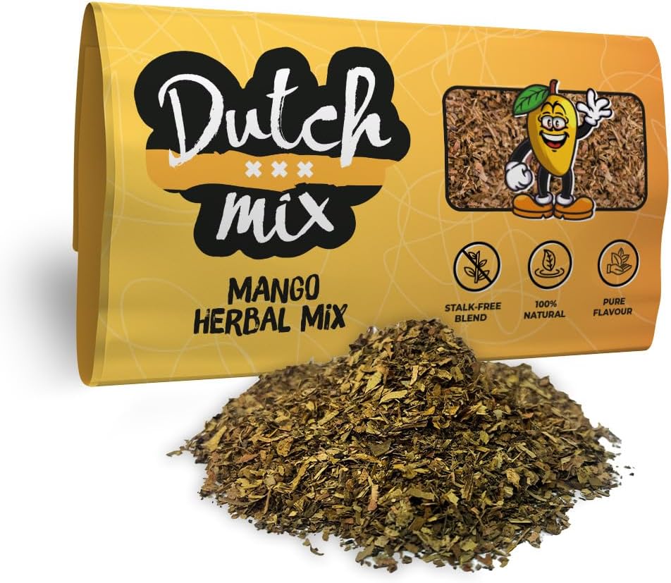 Dutch Mix Mango - Stalk-free & Natural - 30g Quality Herbal Mix - Amsterdam Herbal Mix as used in Coffee Shops