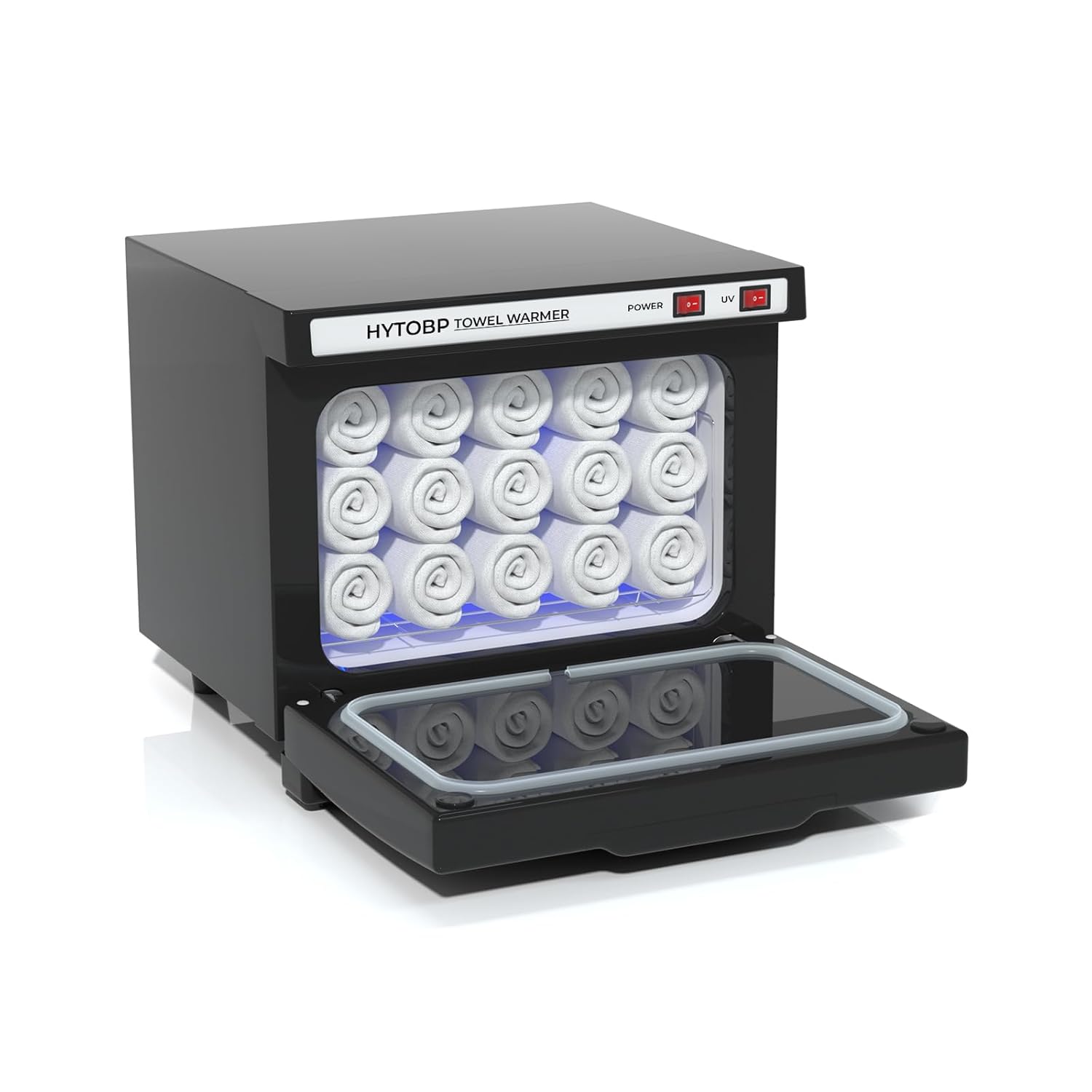 Hot Towel Warmer, Thermostatic Towel Heater, 2-in-1 Professional Towel Warmer Cabinet, Beauty Salon and Spa Towel Warmers for Facial(8L-Black)