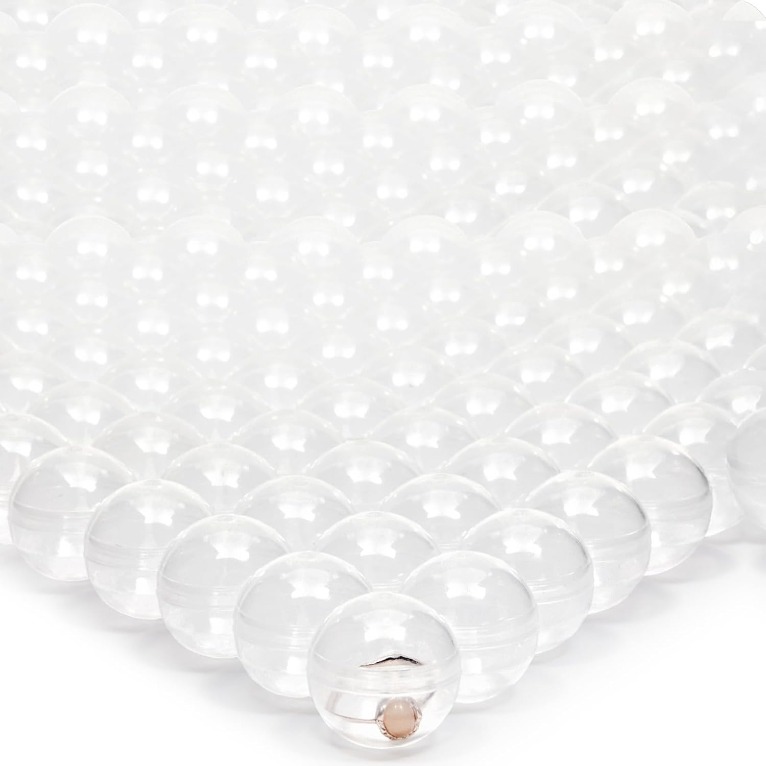 200 Pack Gumball Vending Machine Capsules, 1.1 Inch Plastic Containers for Toys, Prizes, Themed Party Favors, For Ages 3-14