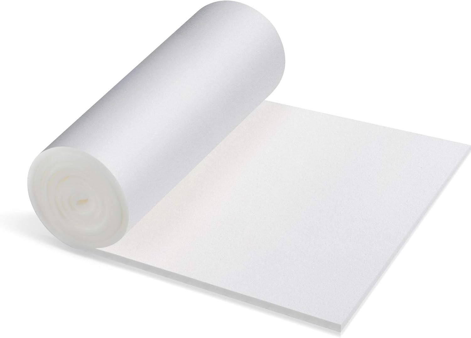 Cushion Sheet Upholstery Foam High Density Foam Padding Seat Replacement Upholstery Wrap Sponge Padding for Cushions Chairs Packing Storage and Shipping(79 x 16 x 0.4 Inch,White)