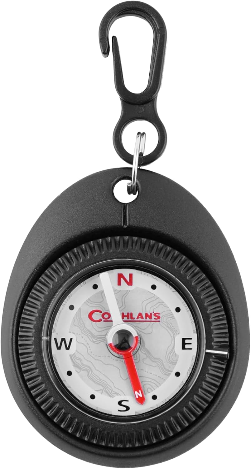 Coghlan's Compass – for Hiking, Camping, Survival & Orienteering – Map, Deluxe Map, Lensatic, Liquid-Filled, Pocket, Wrist, Trail, Carabiner, Pin-On & LED Navigation Tools