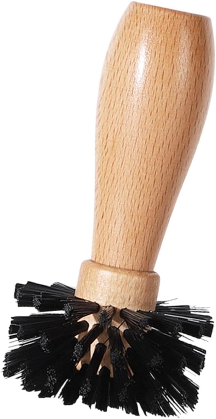 KESOTO Espresso Machine Portafilter Brush Many Wood Many 23x49 Inches Accessory Tool for 51-58 Mm Light Portfilter Basket