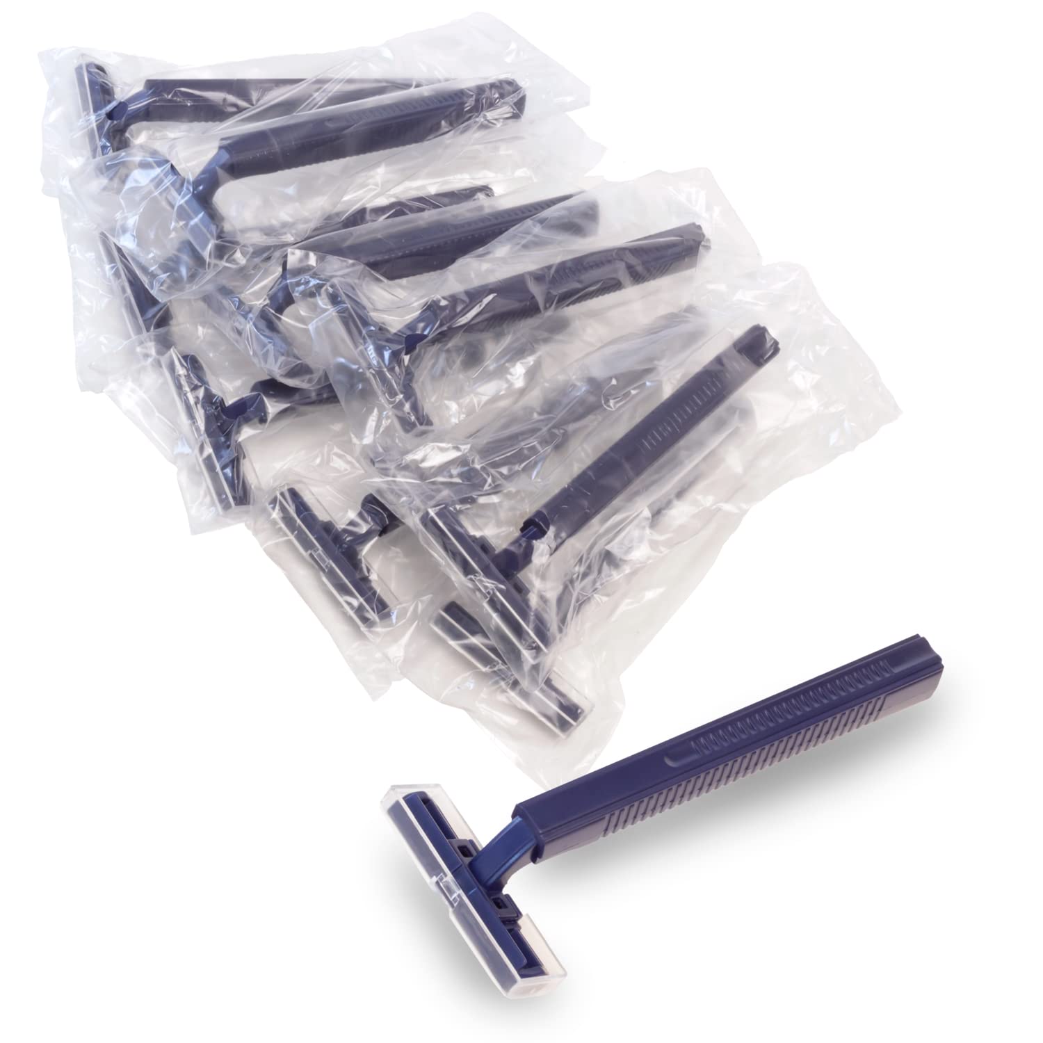 Freshscent (144 Pack) Twin Blade Razors with Clear Safety Cap, Disposable, Bulk Packed, Sold by the Case, unisex