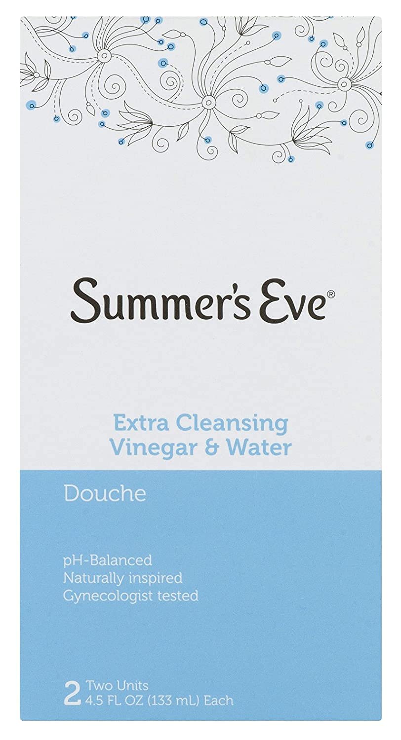 Summer's Eve Extra Cleansing Vinegar & Water Douche 2 Ct (Pack of 4)