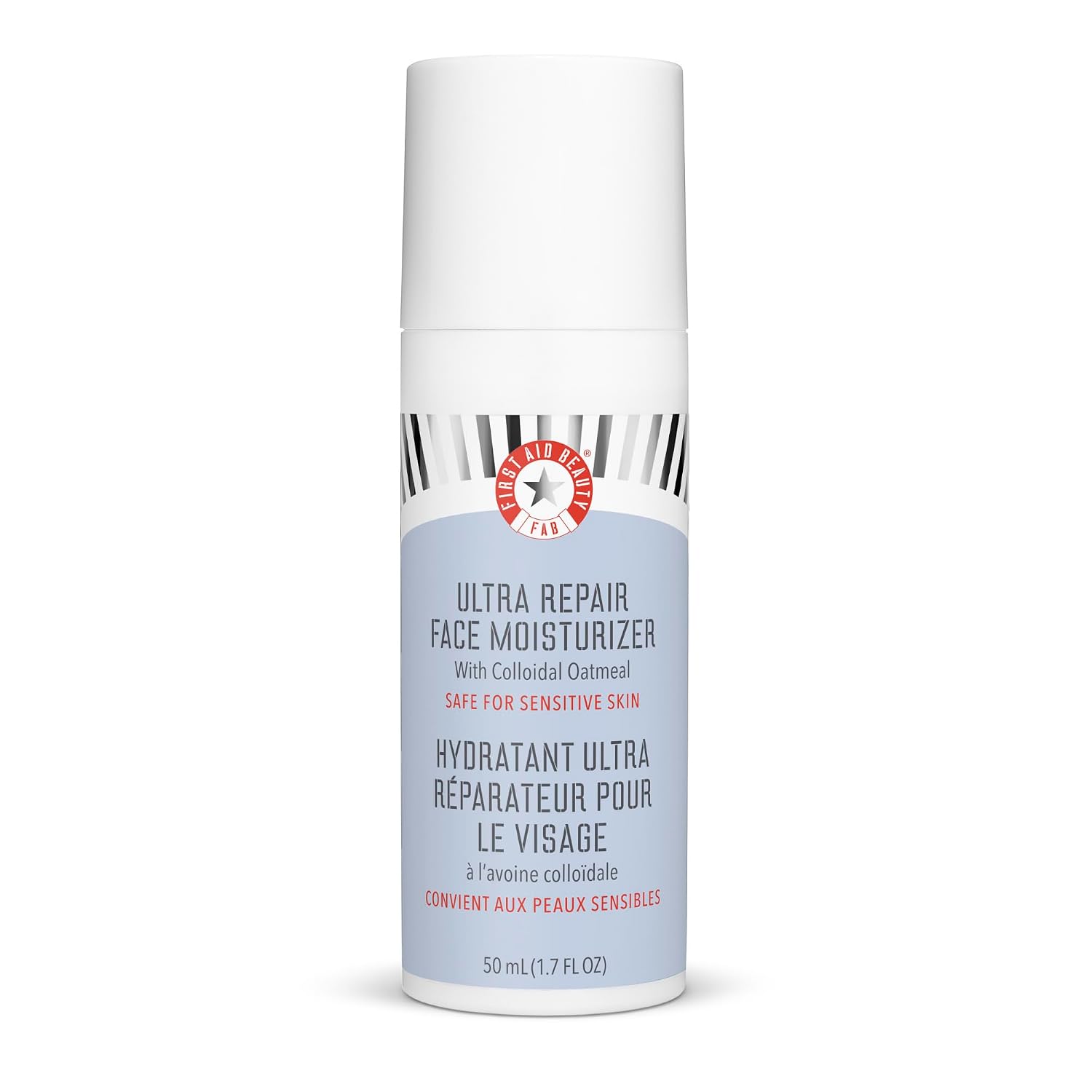 First Aid Beauty Ultra Repair Face Moisturizer – Lightweight, Hydrating Face Lotion for All Skin Types, 1.7 Oz