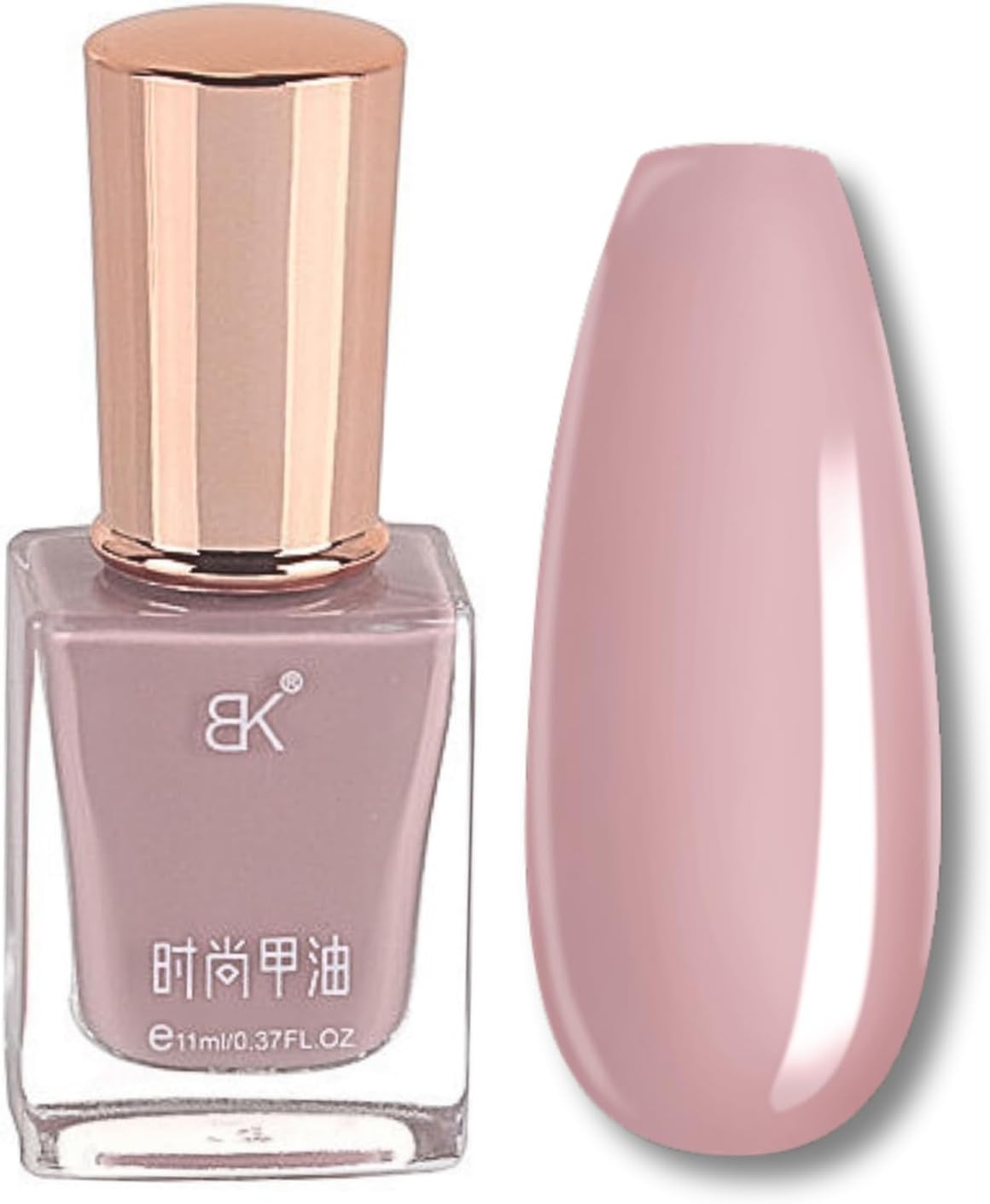 Pink Nail Polish - Breathable Nude Nail Polish - Long Lasting Vegan Quick Dry Nail Varnish - Waterproof Natural Clear Pink Nail Varnish - Chip Resistant No UV Light Needed