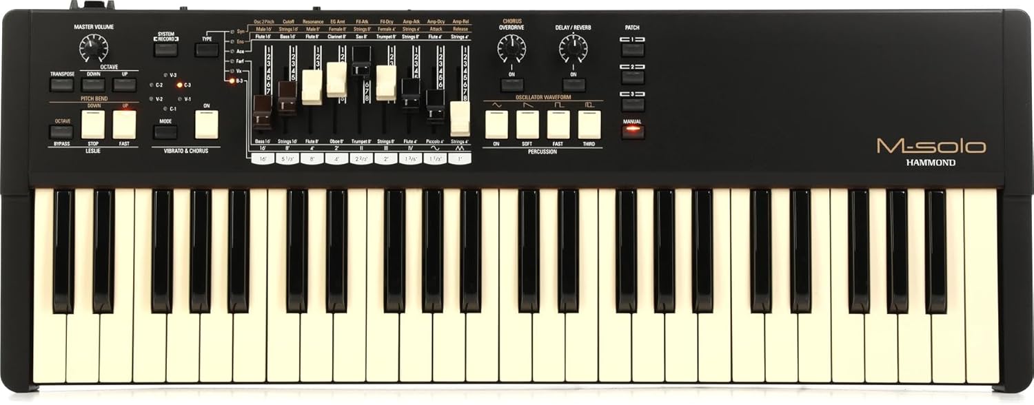 Hammond M-Solo Portable Organ - Black