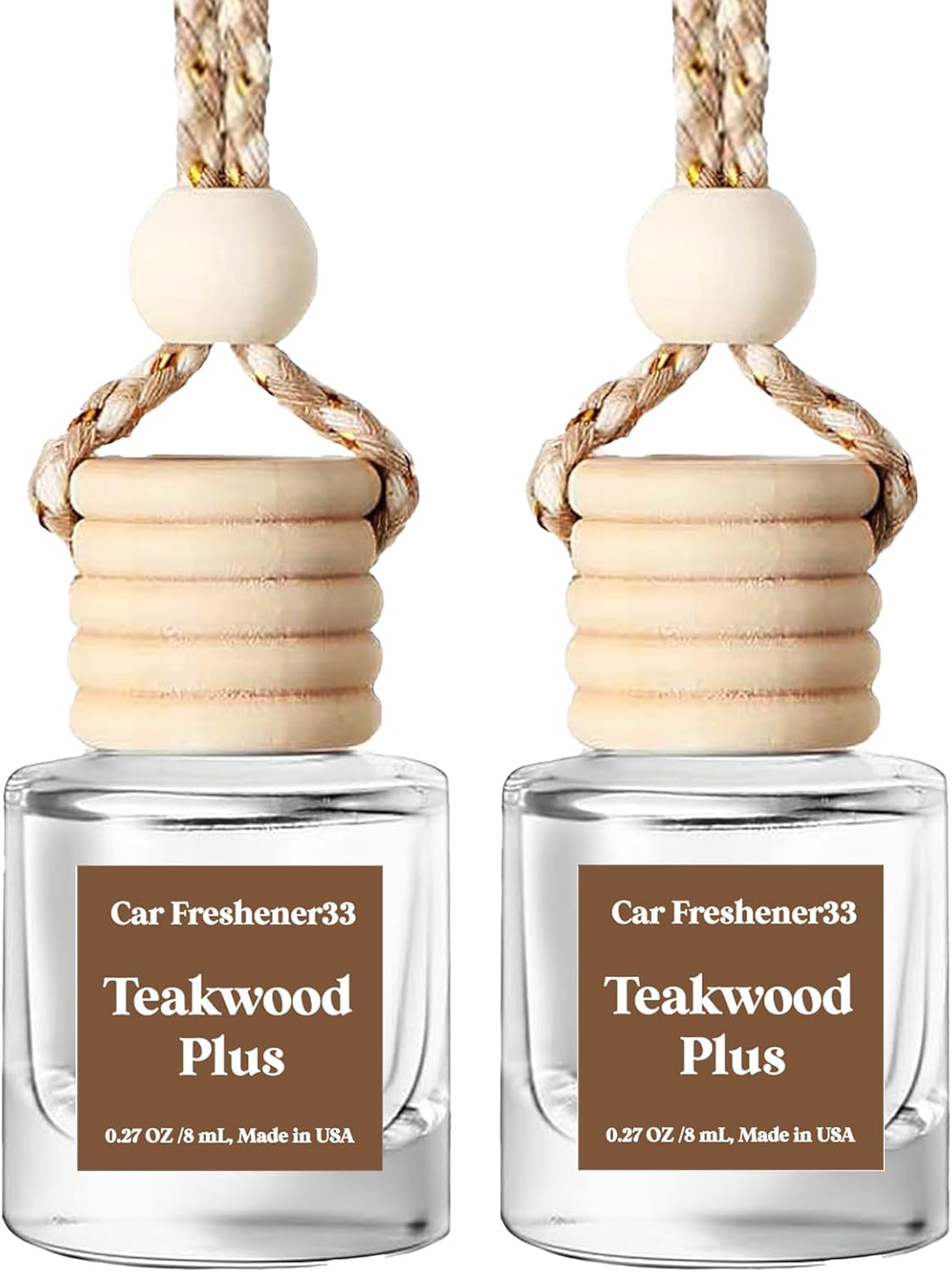 HoogaLife Car Air Freshener Diffuser – Revitalize Your Drive with Hanging Air Freshener Diffuser Aromatic Bliss On The Go(Maho&Teakwood Plus)