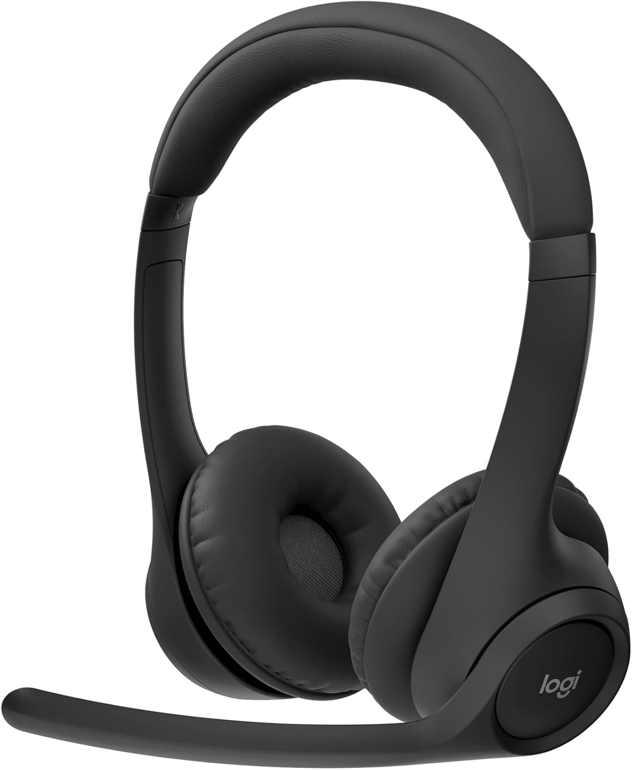 Logitech Zone 300 Wireless Bluetooth Headset With Noise-Cancelling Microphone, Compatible with Windows, Mac, Chrome, Linux, iOS, iPadOS, Android - Black