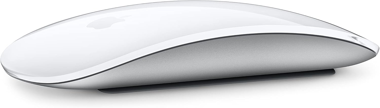 Apple Magic Mouse: Wireless, Bluetooth, Rechargeable. Works with Mac or iPad; Multi-Touch Surface - White