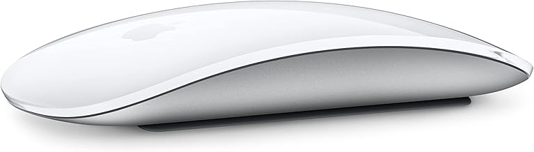 Apple Magic Mouse: Wireless, Bluetooth, Rechargeable. Works with Mac or iPad; Multi-Touch Surface - White