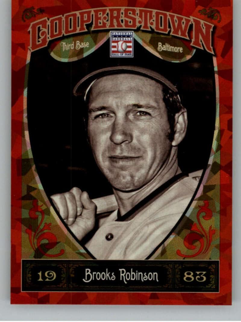 2013 Panini Cooperstown Red Crystal Shard Parallel #78 Brooks Robinson SER/399 Baltimore Orioles Baseball Trading Card in Raw (NM or Better) Condition