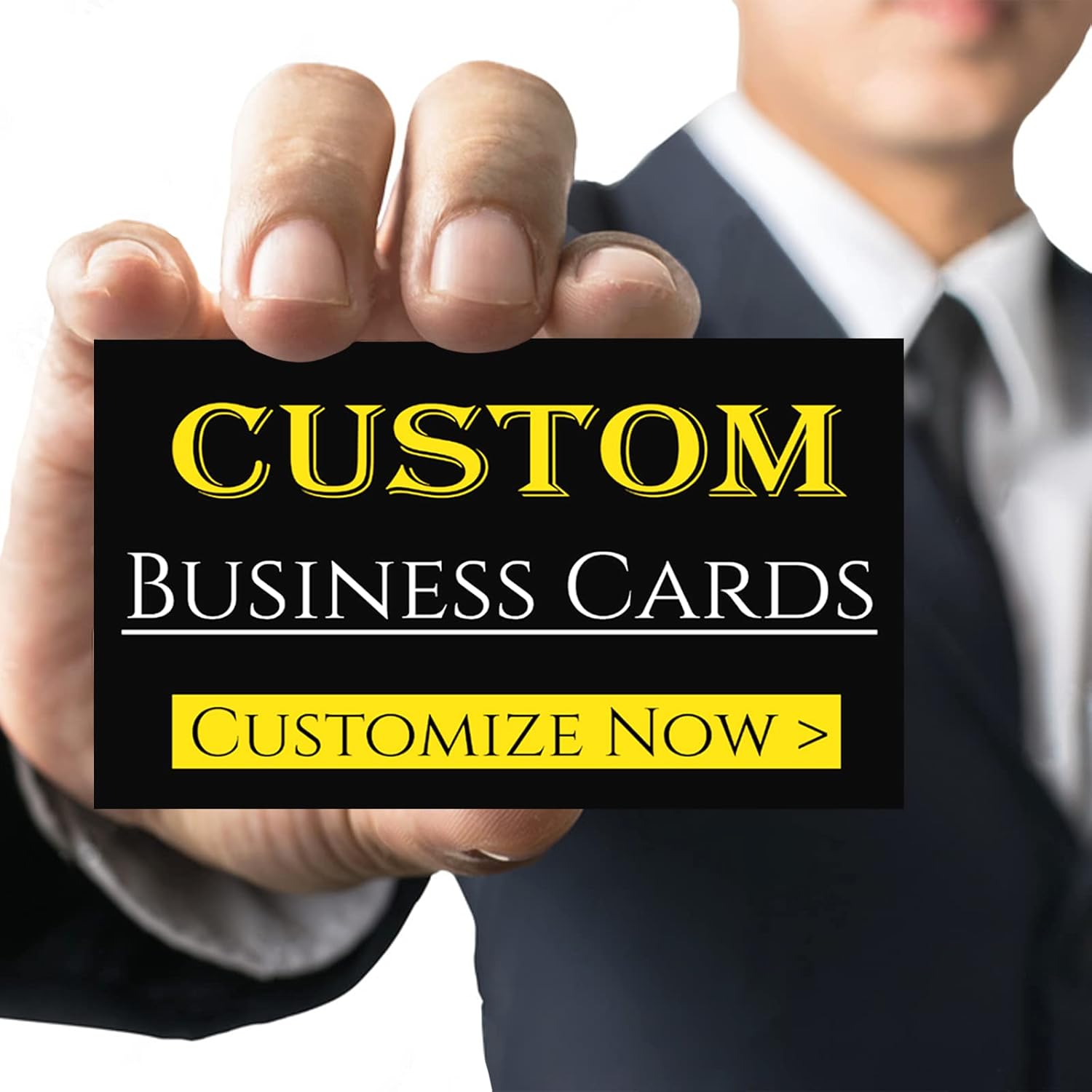 Custom Business Cards Personalized Business Card for Small Business 300gsm Matte Paper Front & Back Sides Printed 3.5" x 2"