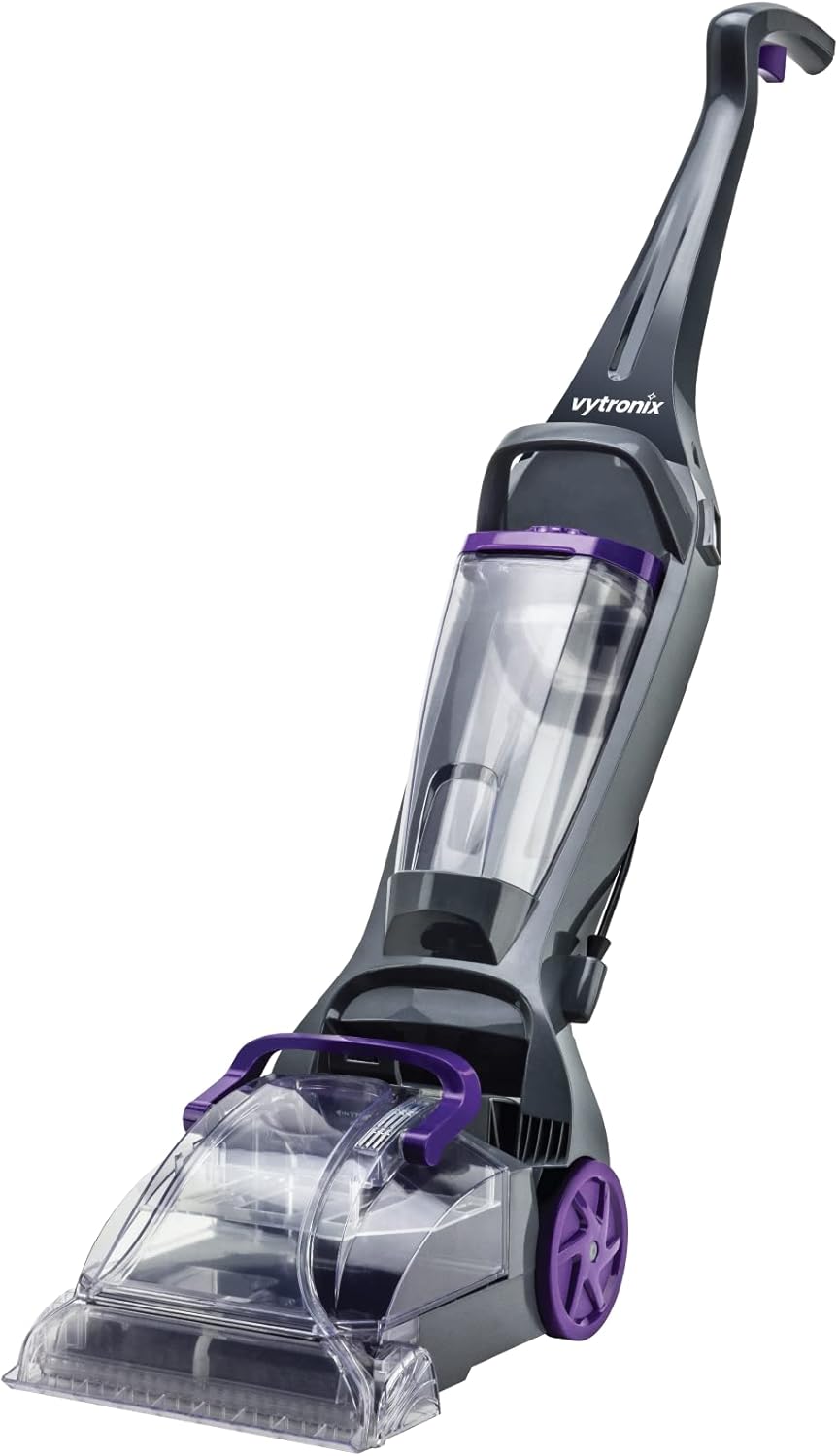 VYTRONIX P800CW Upright Carpet Cleaner | Lightweight Deep Cleaning Carpet Washer, Rug & Carpet Shampooer | Stains, Odours, Allergens & Pet Hair Remover | Powerful 800W Motor