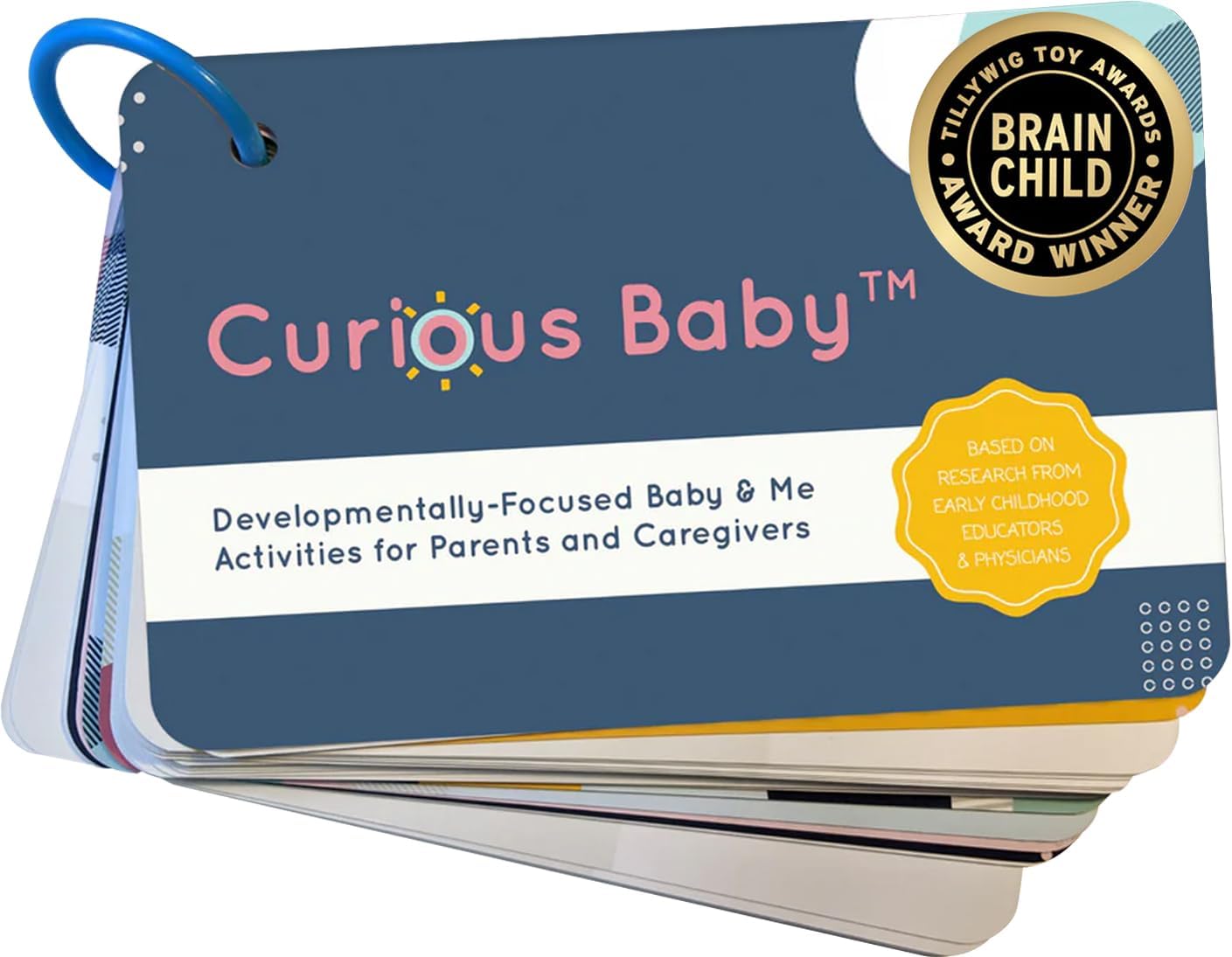 Curious Baby™ Award Winning 40+ Activities for Baby & Me (0-12 Months) | Developmentally-Focused and Stimulating Creative Playtime Ideas for Baby & Me | Includes Black/White High-Contrast Cards