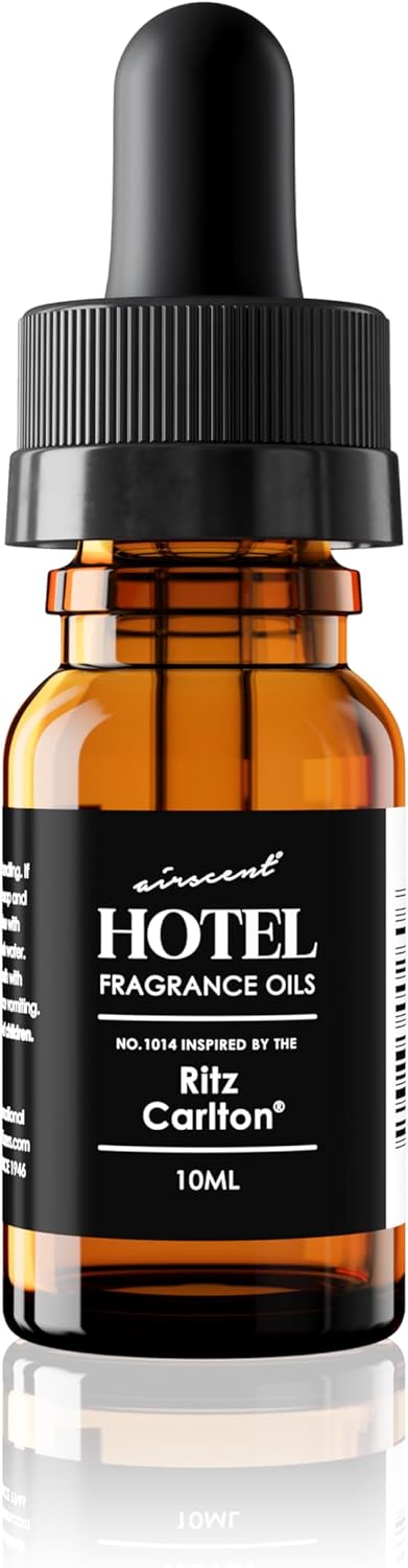 Hotel Diffuser Oil Inspired by The Ritz Carlton - No. 1014 - AirScent Essential Oil Blend - 10 mL, 0.34 fl oz Fragrance Oil Dropper Bottle for Aromatherapy Diffusers - Ritz Carlton Scent Diffuser Oil